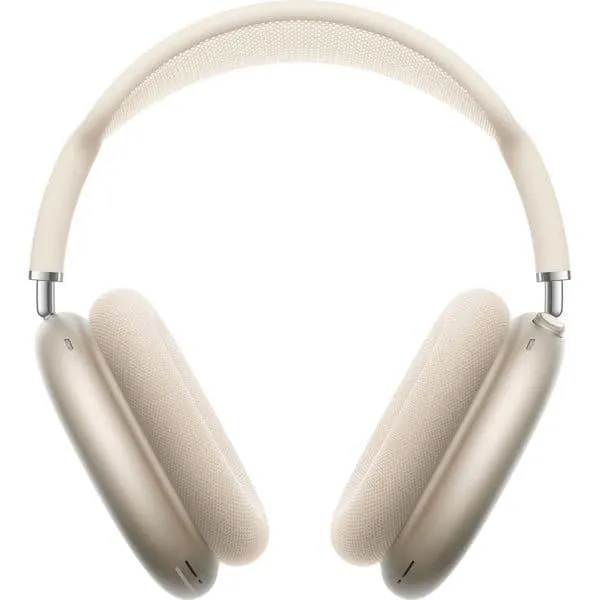 Casti APPLE AirPods Max, Bluetooth, Over-Ear, Microfon, USB-C, Noise Cancelling, Starlight