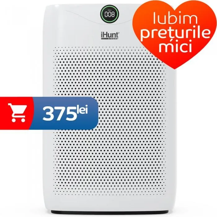 Purificator aer iHunt Air Purifier Smart 24 m² / 200 m³/ h