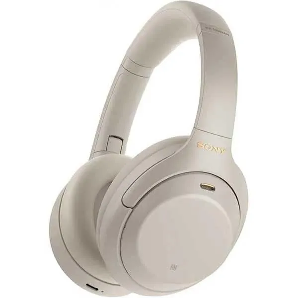 Casti SONY WH-1000XM4, Bluetooth, NFC, Over-Ear, Microfon, Noise Cancelling, argintiu
