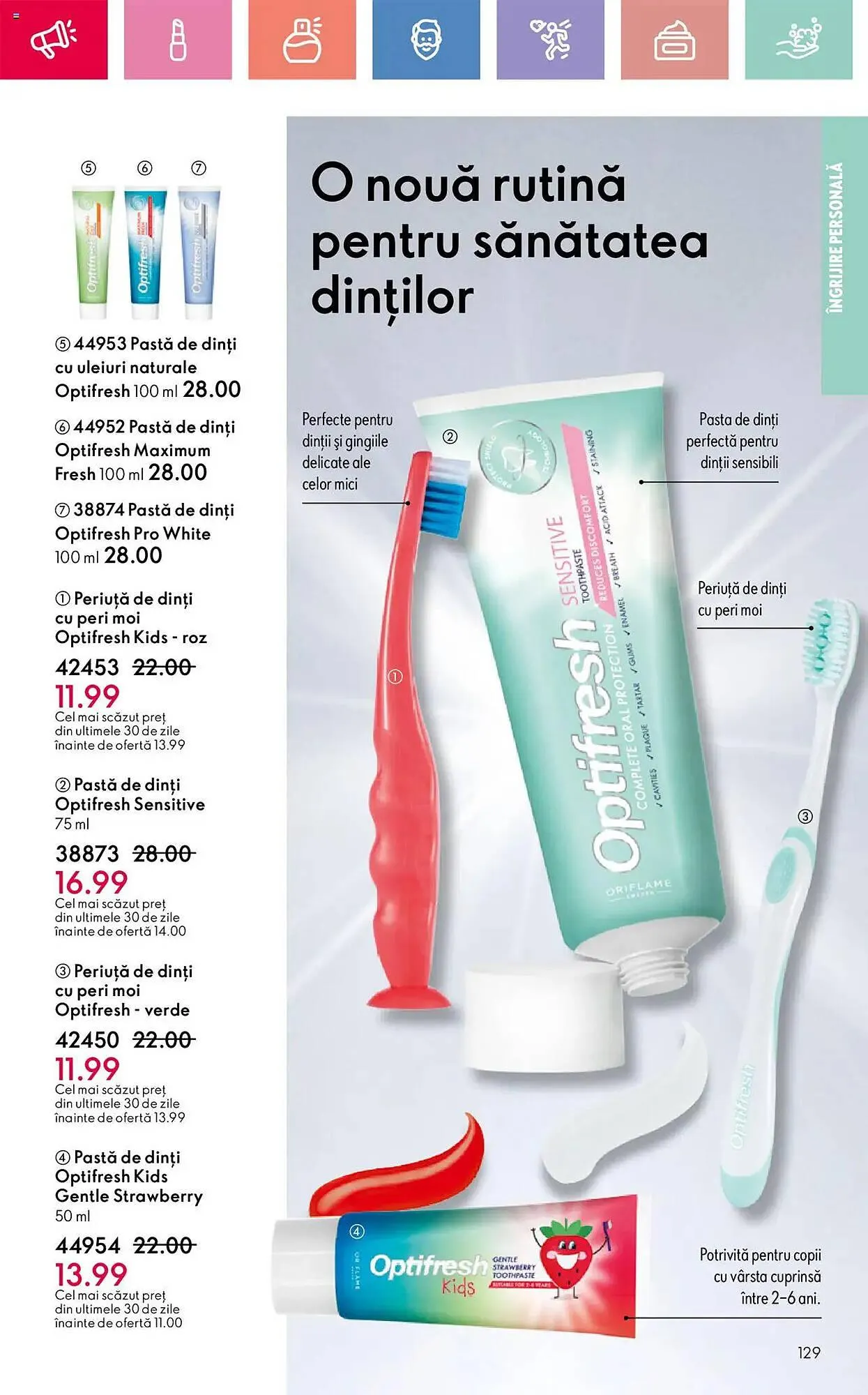 Catalog Catalog Oriflame de la 13 aprilie până la 3 mai 2025 - Revista Pagina 129