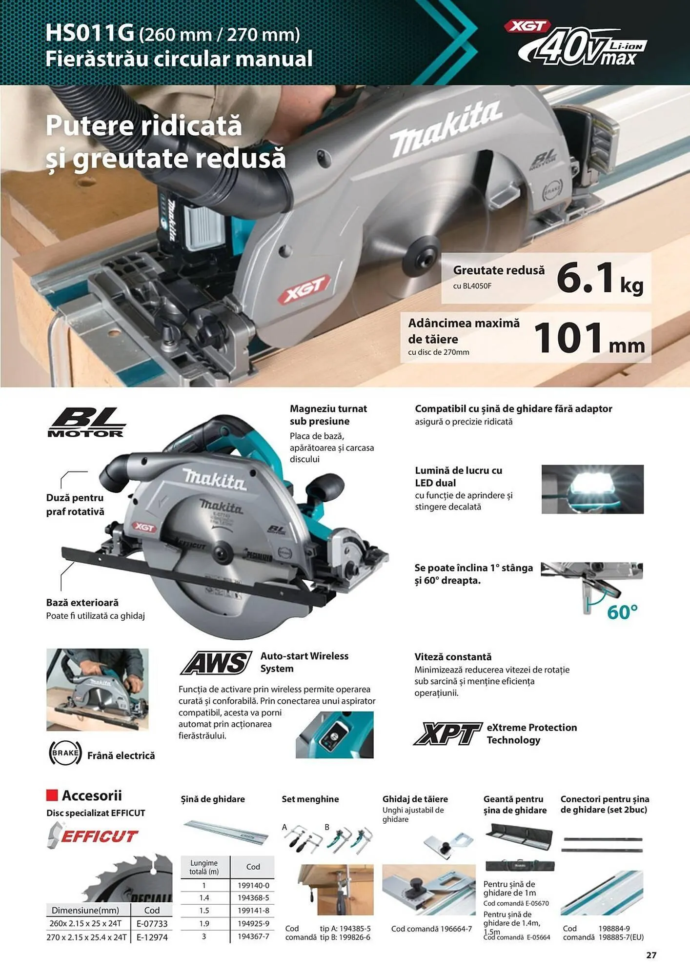 Catalog Сatalog Makita de la 19 iunie până la 31 decembrie 2024 - Revista Pagina 27