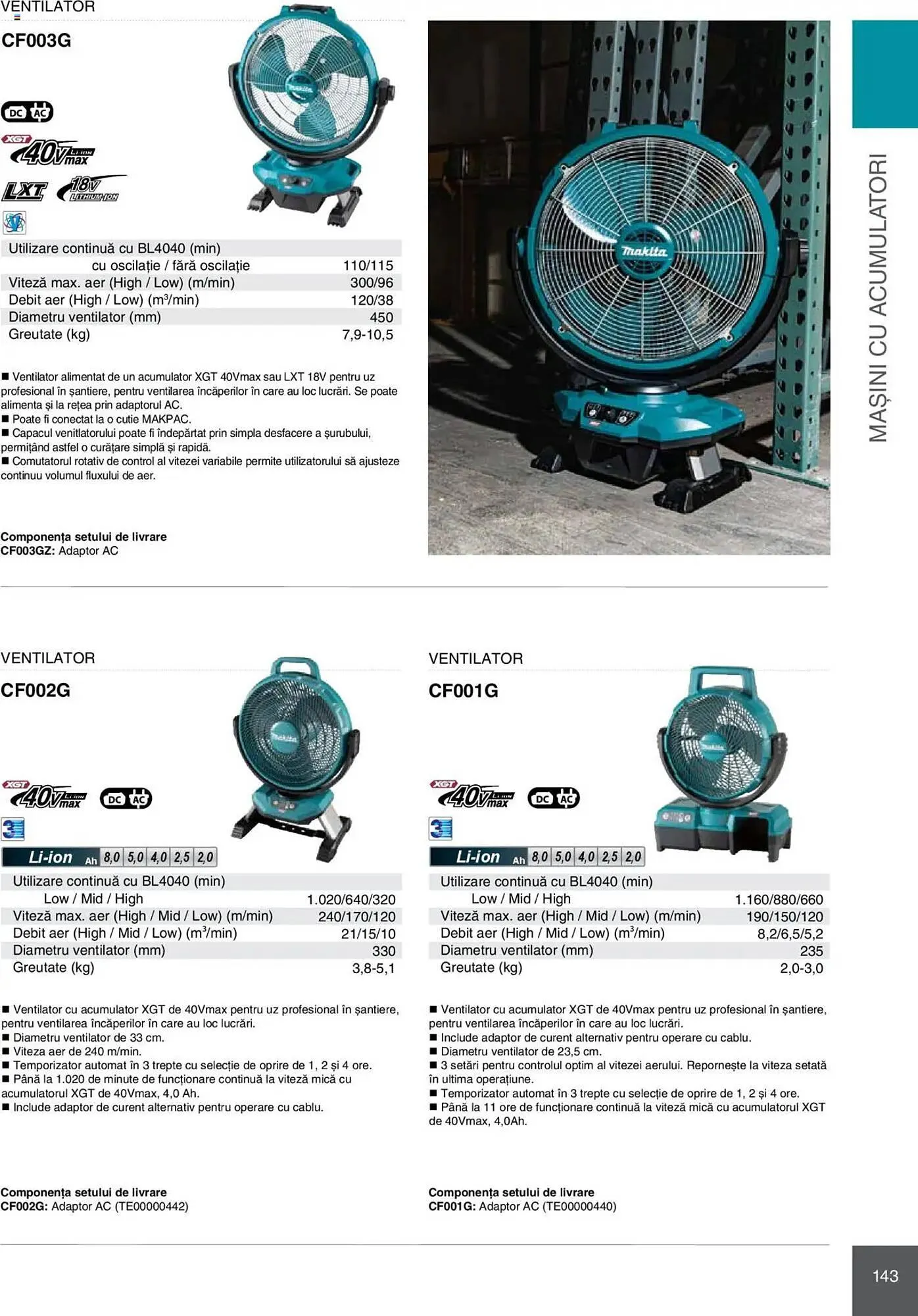 Catalog Catalog Makita de la 8 ianuarie până la 31 decembrie 2025 - Revista Pagina 143
