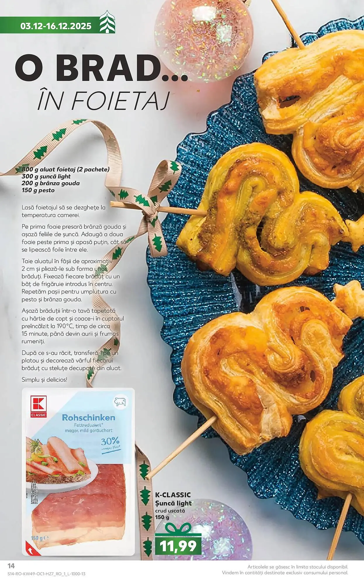 Catalog Catalog Kaufland de la 3 decembrie până la 16 decembrie 2025 - Revista Pagina 14