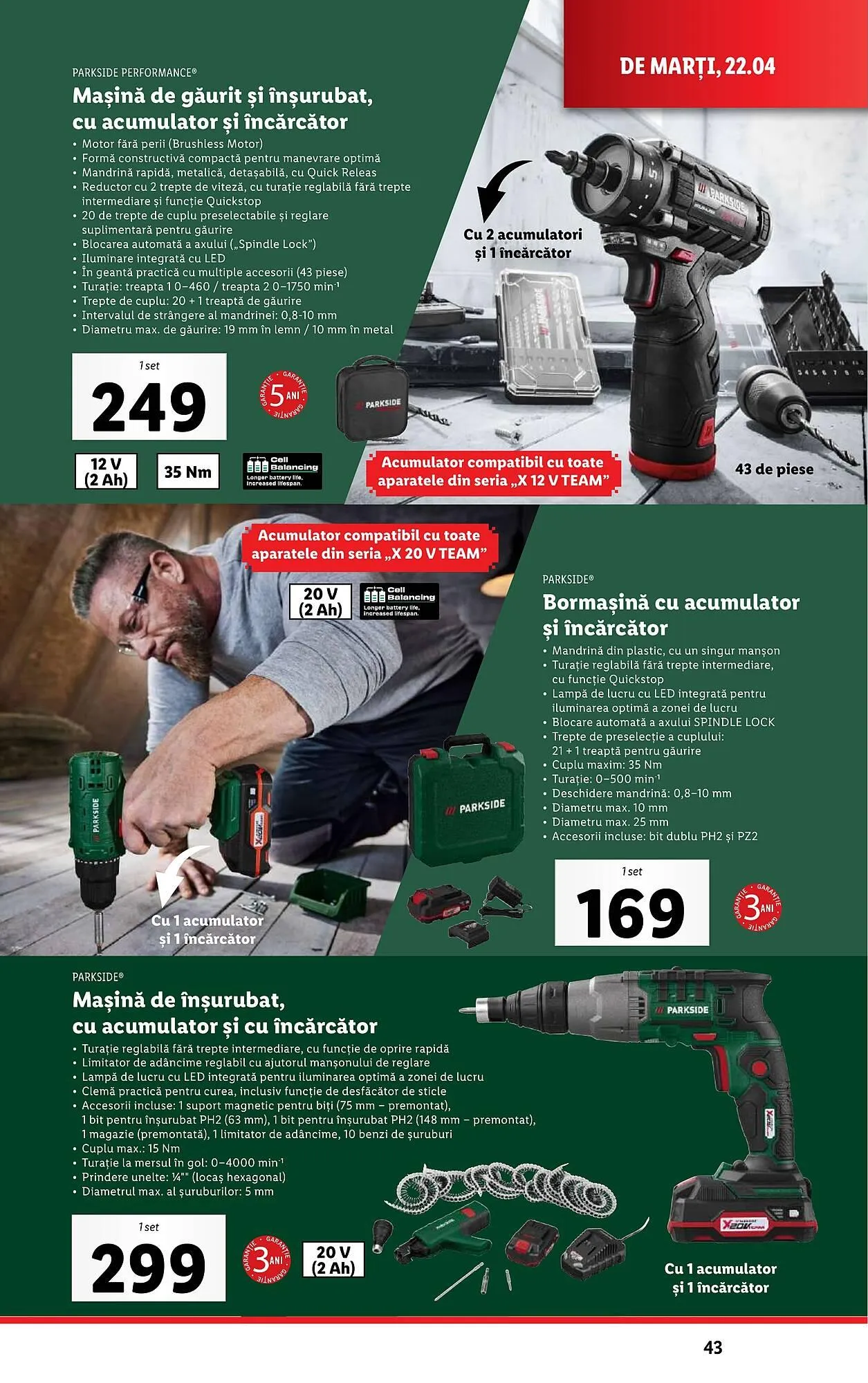 Catalog Catalog Lidl de la 22 aprilie până la 27 aprilie 2025 - Revista Pagina 43