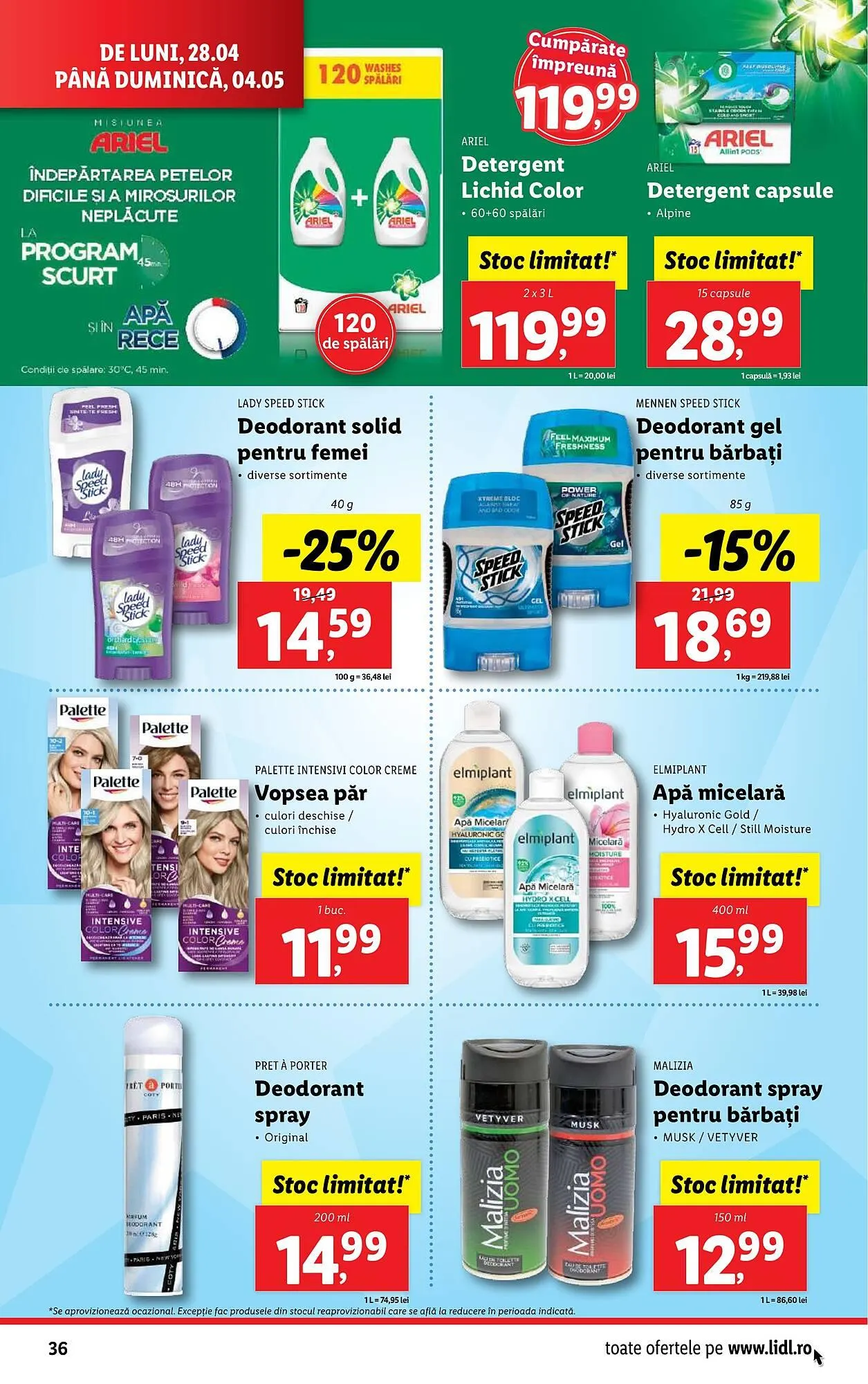 Catalog Catalog Lidl de la 22 aprilie până la 27 aprilie 2025 - Revista Pagina 36