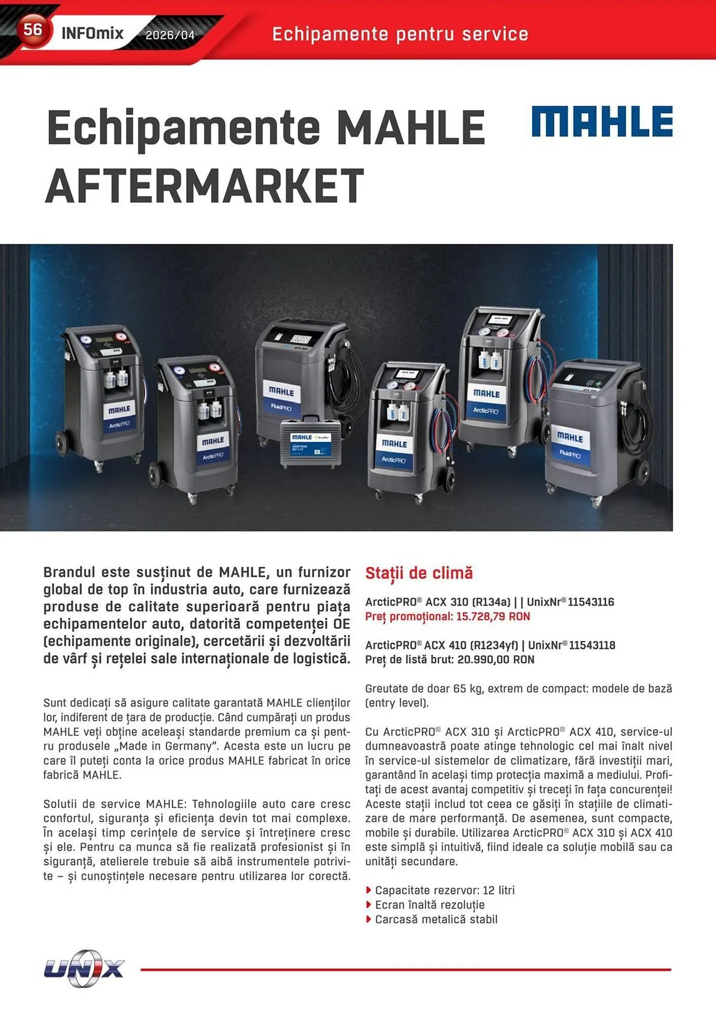 Catalog Catalog UNIX Auto de la 1 aprilie până la 30 aprilie 2026 - Revista Pagina 56