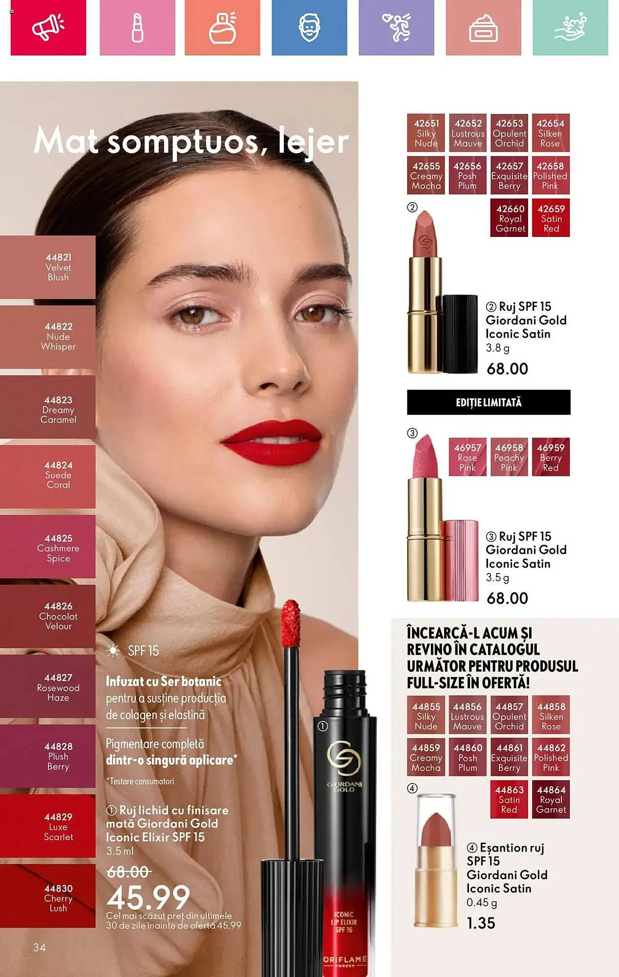 Catalog Catalog Oriflame de la 6 iulie până la 26 iulie 2025 - Revista Pagina 34