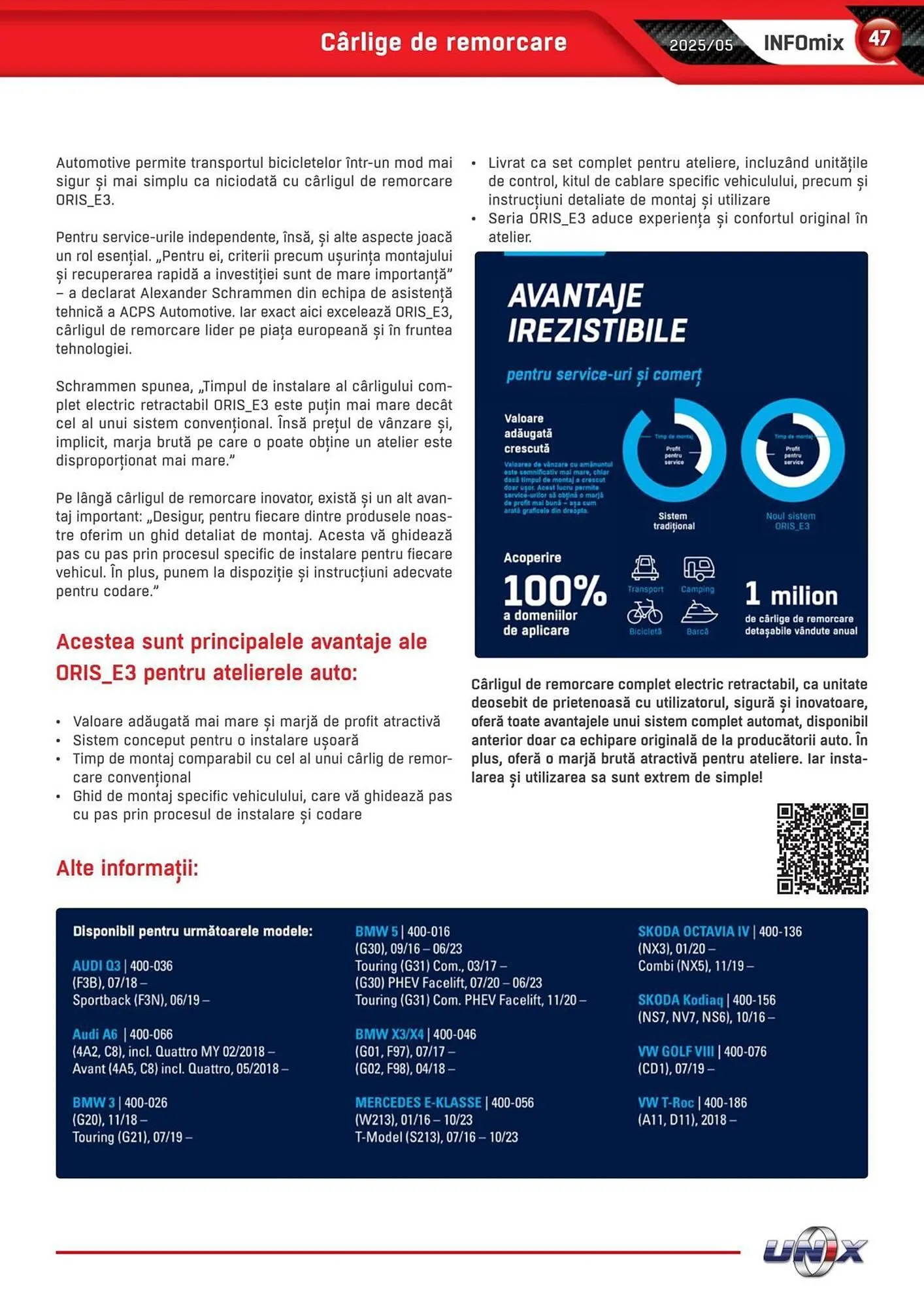 Catalog Catalog UNIX Auto de la 1 mai până la 31 mai 2025 - Revista Pagina 47