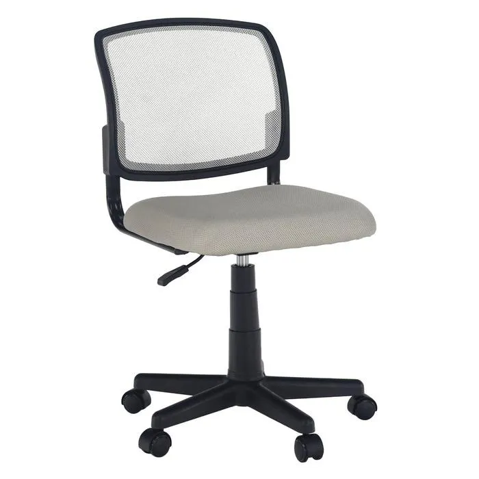 Scaun birou ergonomic Ramiza, rotativ, material textil, gri