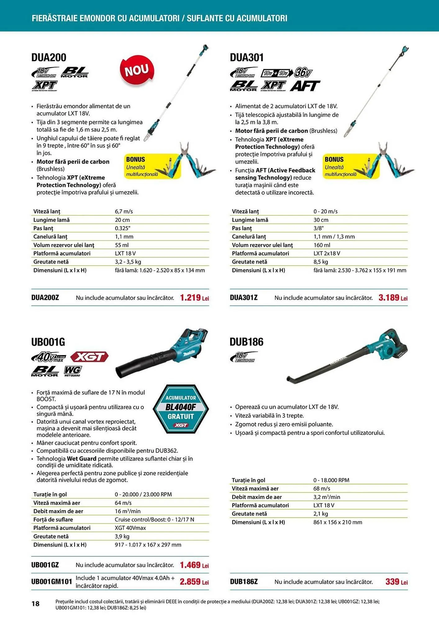 Catalog Catalog Makita de la 1 aprilie până la 31 august 2025 - Revista Pagina 18