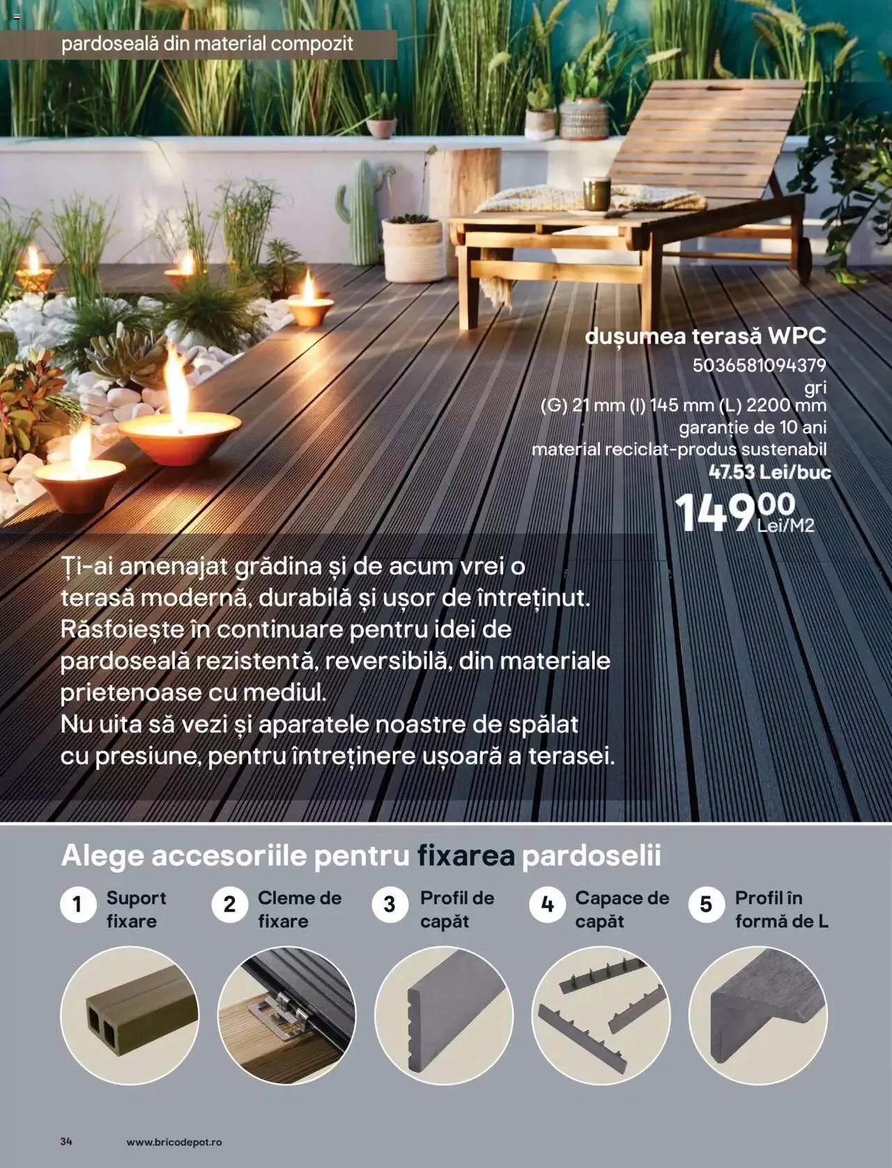 Catalog Brico Depot catalog - Grădină de la 7 aprilie până la 30 septembrie 2023 - Revista Pagina 34