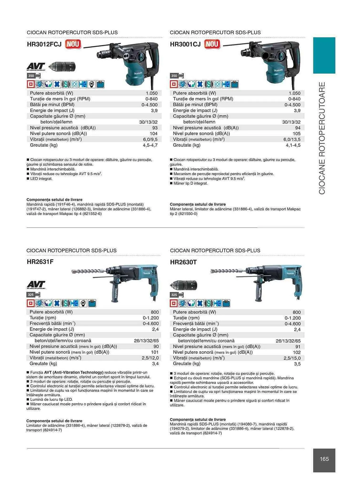 Catalog Makita catalog de la 1 ianuarie până la 31 decembrie 2023 - Revista Pagina 165