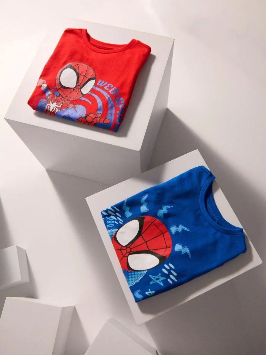 Tricou cu imprimeu Spiderman 2 pack
