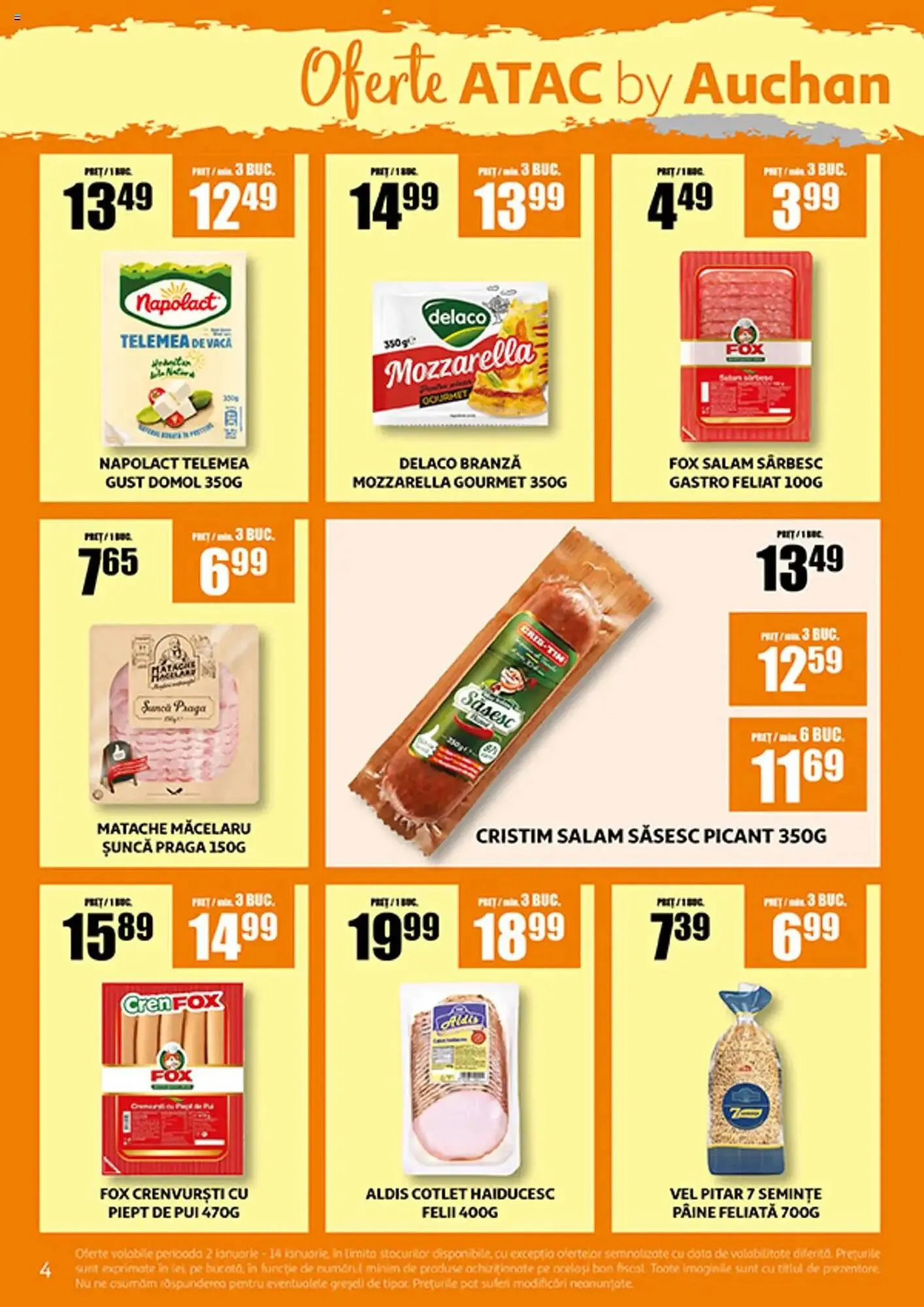 Catalog Catalog Auchan de la 2 ianuarie până la 14 ianuarie 2025 - Revista Pagina 4