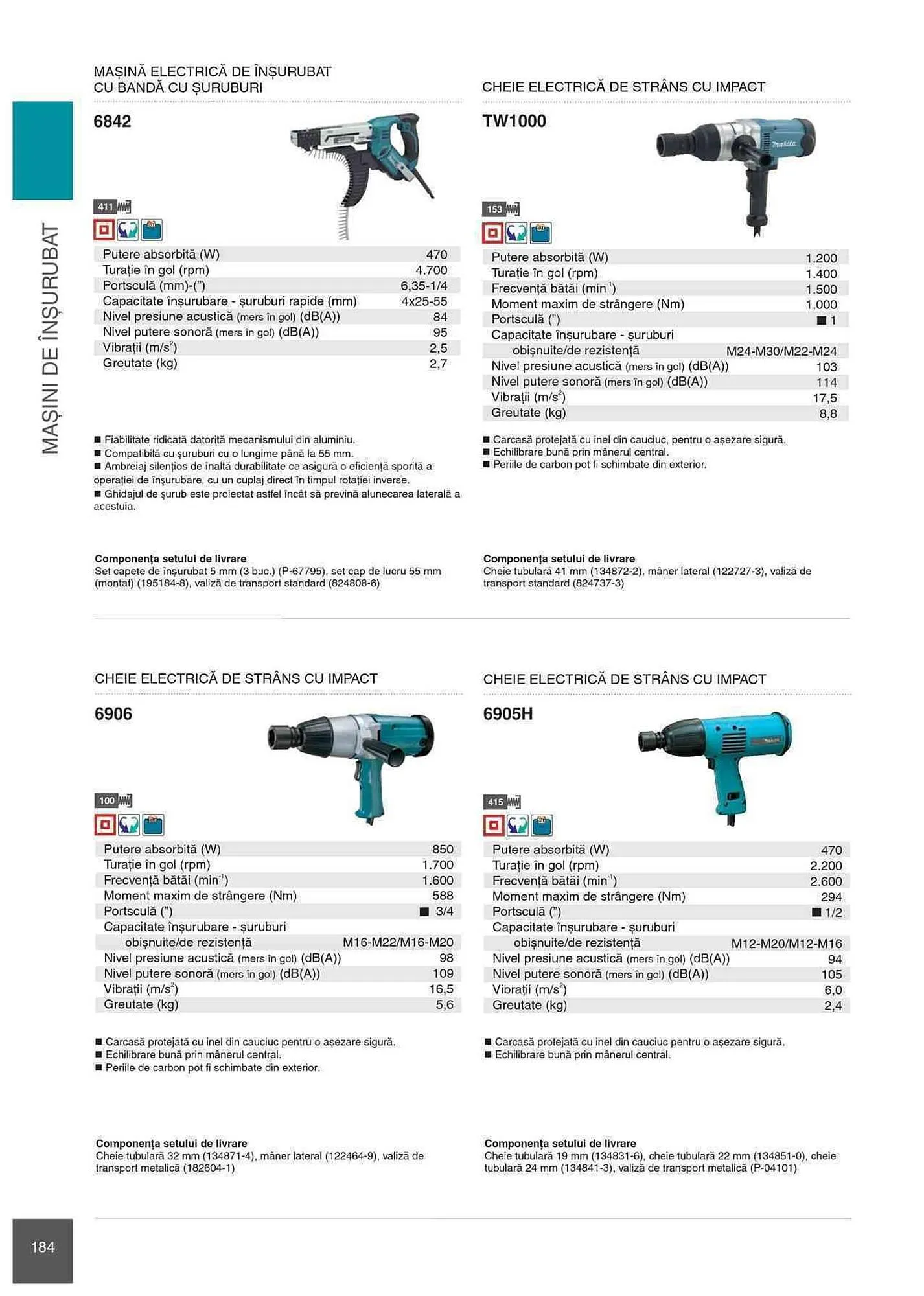 Catalog Makita catalog de la 1 ianuarie până la 31 decembrie 2023 - Revista Pagina 184