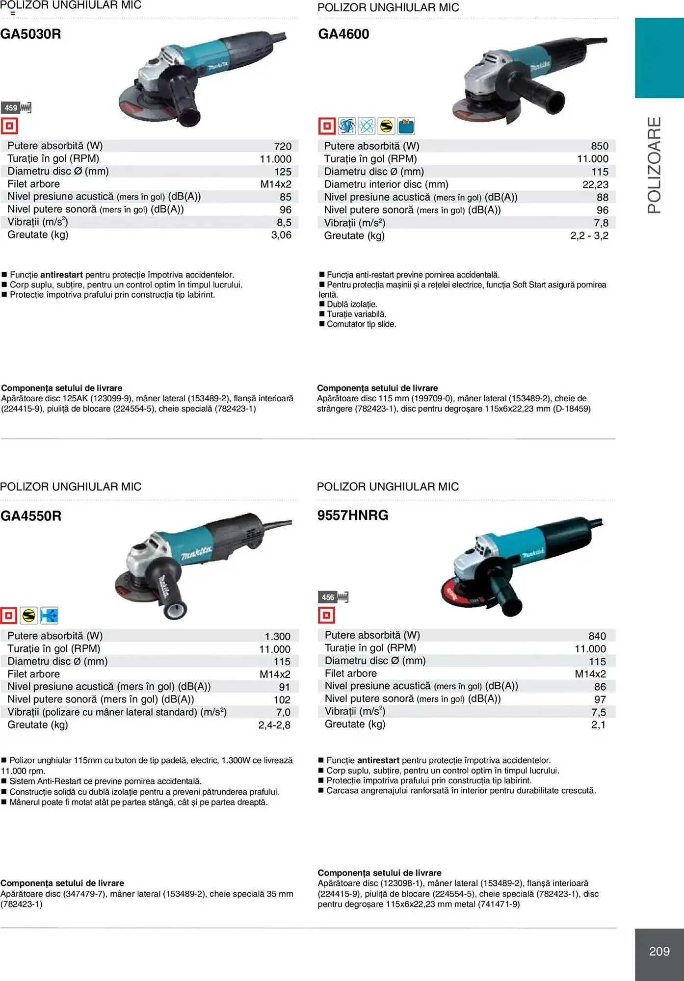 Catalog Catalog Makita de la 8 ianuarie până la 31 decembrie 2025 - Revista Pagina 209