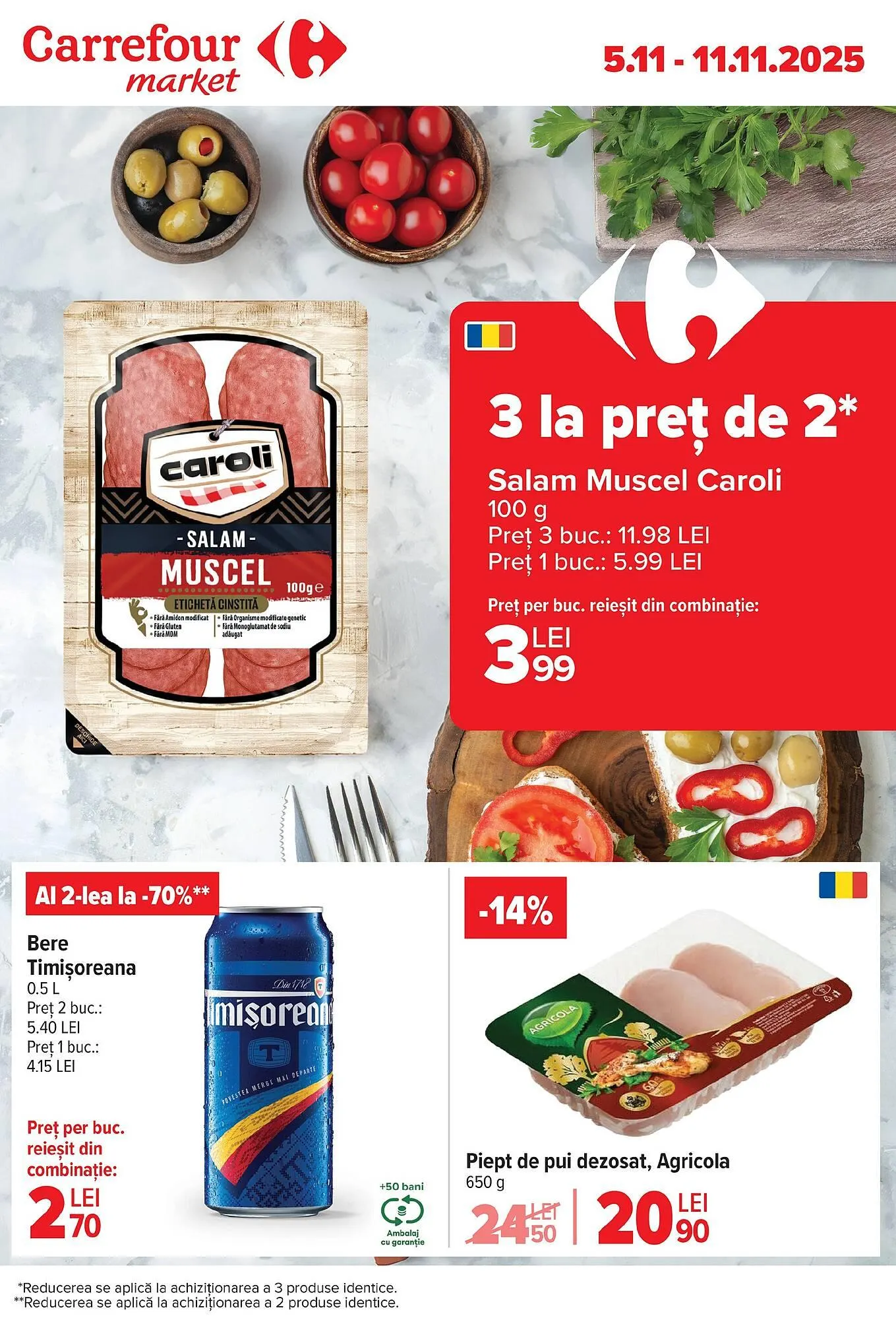 Catalog Catalog Carrefour Market de la 5 noiembrie până la 11 noiembrie 2025 - Revista Pagina 1