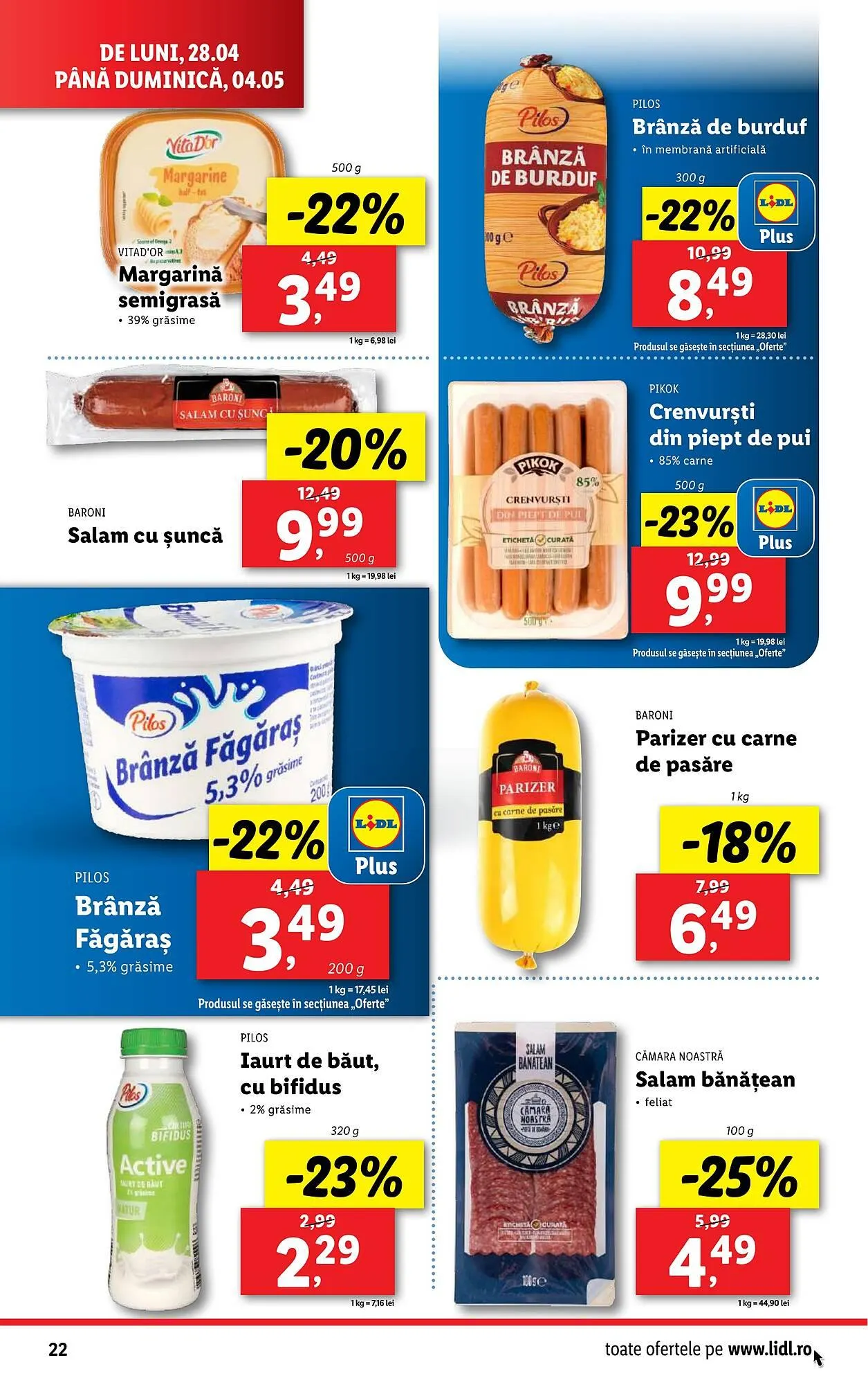 Catalog Catalog Lidl de la 22 aprilie până la 27 aprilie 2025 - Revista Pagina 22