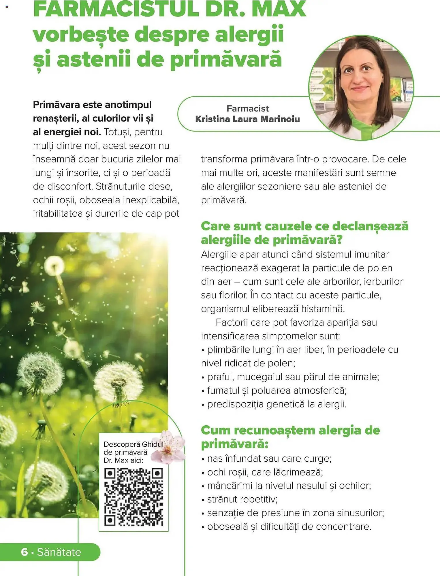Catalog Catalog Dr.Max de la 28 februarie până la 31 mai 2026 - Revista Pagina 6