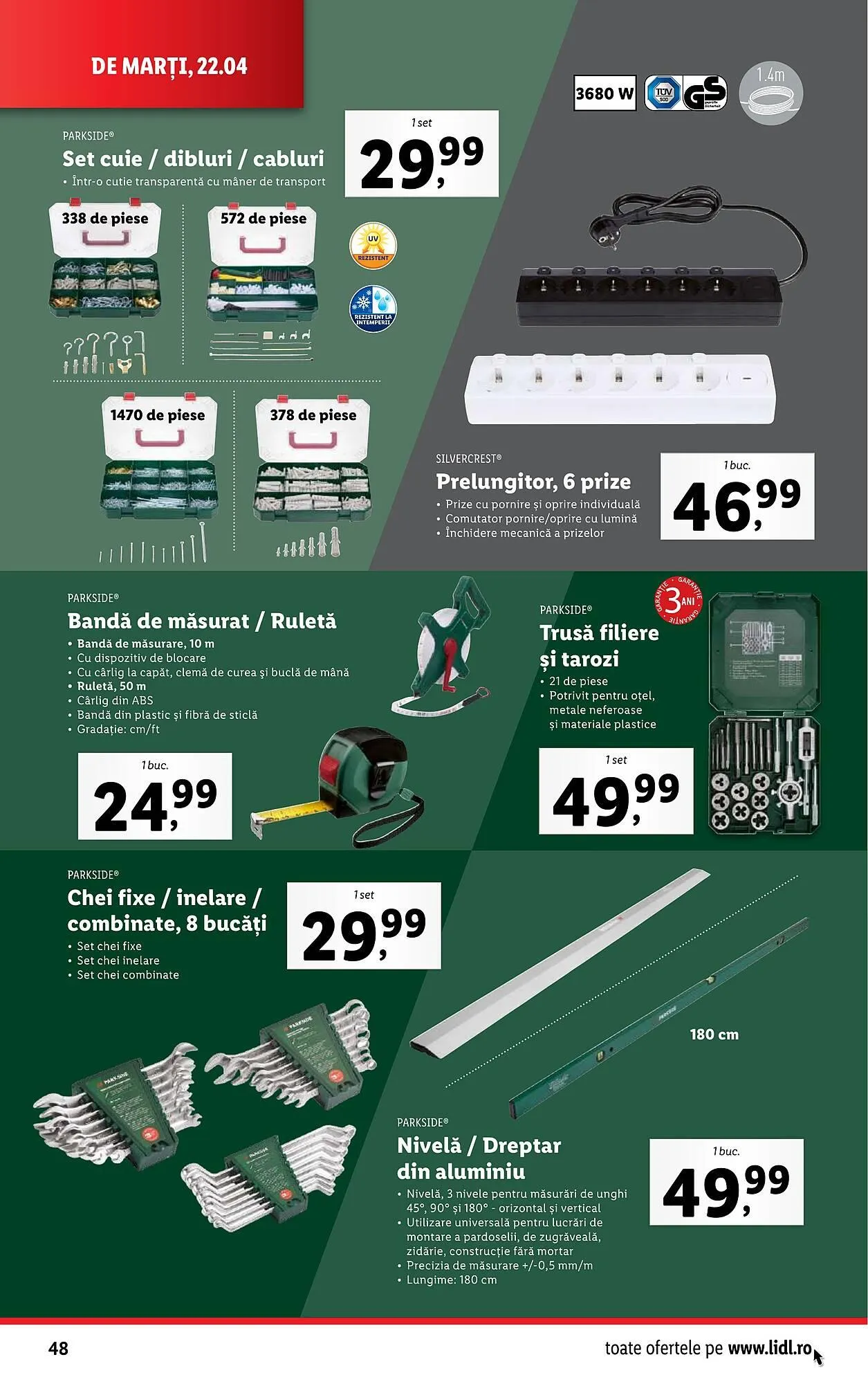 Catalog Catalog Lidl de la 22 aprilie până la 27 aprilie 2025 - Revista Pagina 48