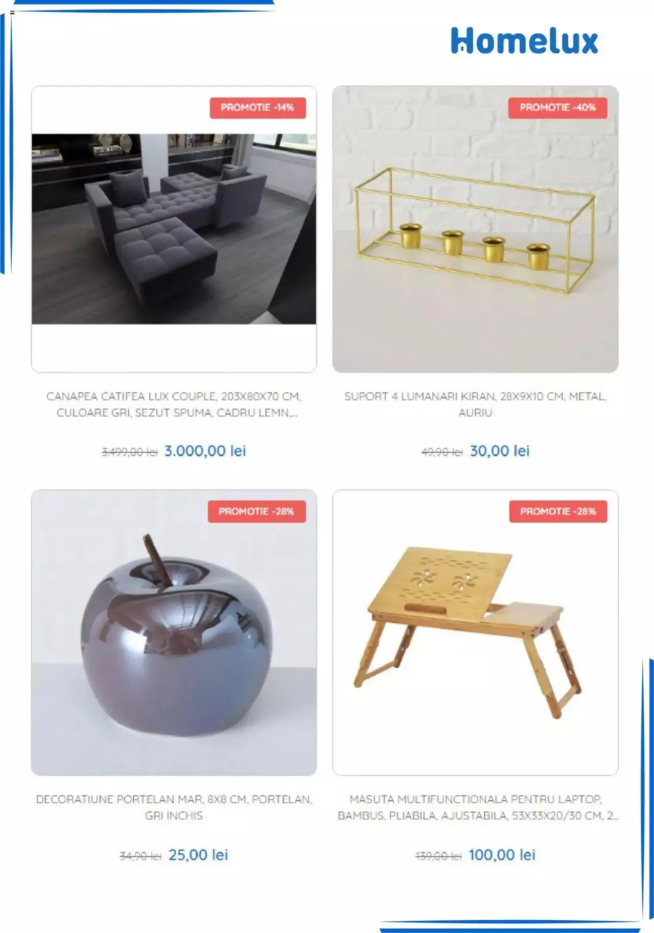 Catalog Catalog Homelux de la 12 aprilie până la 31 decembrie 2023 - Revista Pagina 2