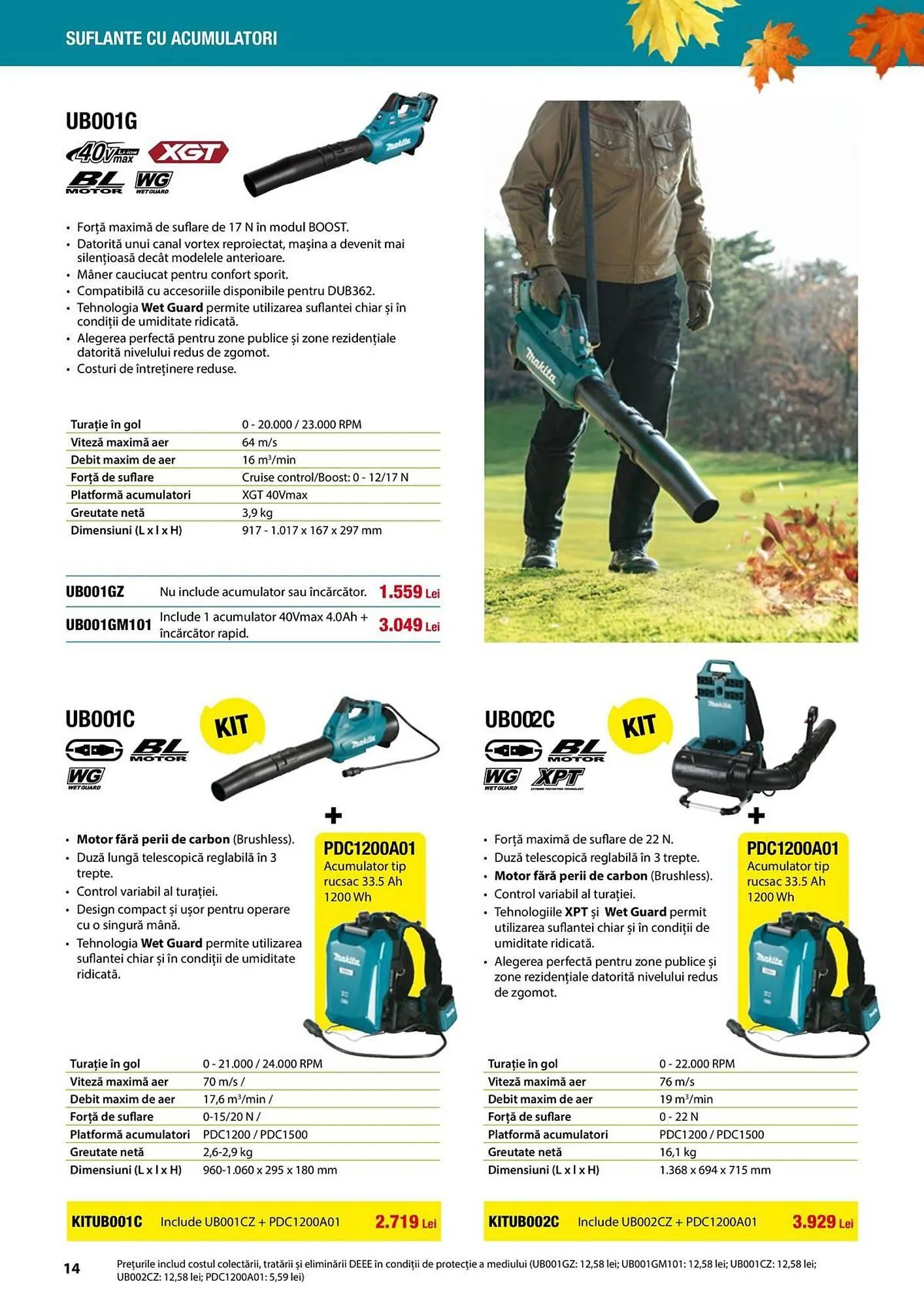 Catalog Catalog Makita de la 12 septembrie până la 24 decembrie 2025 - Revista Pagina 14