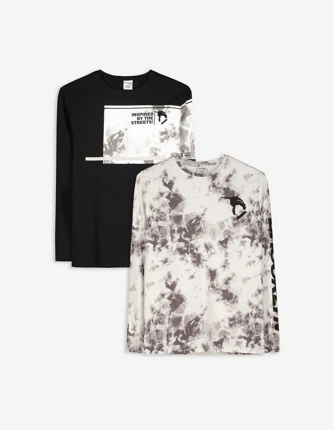 Maglia a manica lunga - Confezione da 2 pezzi