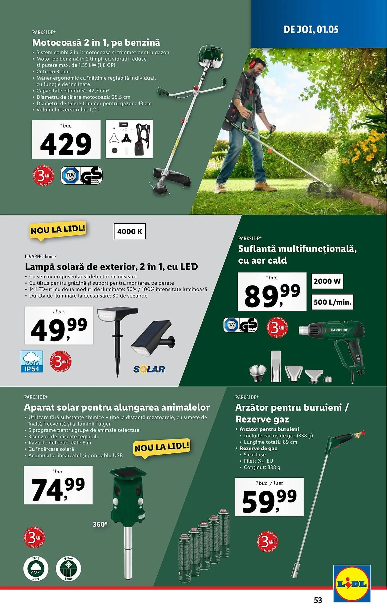 Catalog Catalog Lidl de la 22 aprilie până la 27 aprilie 2025 - Revista Pagina 53