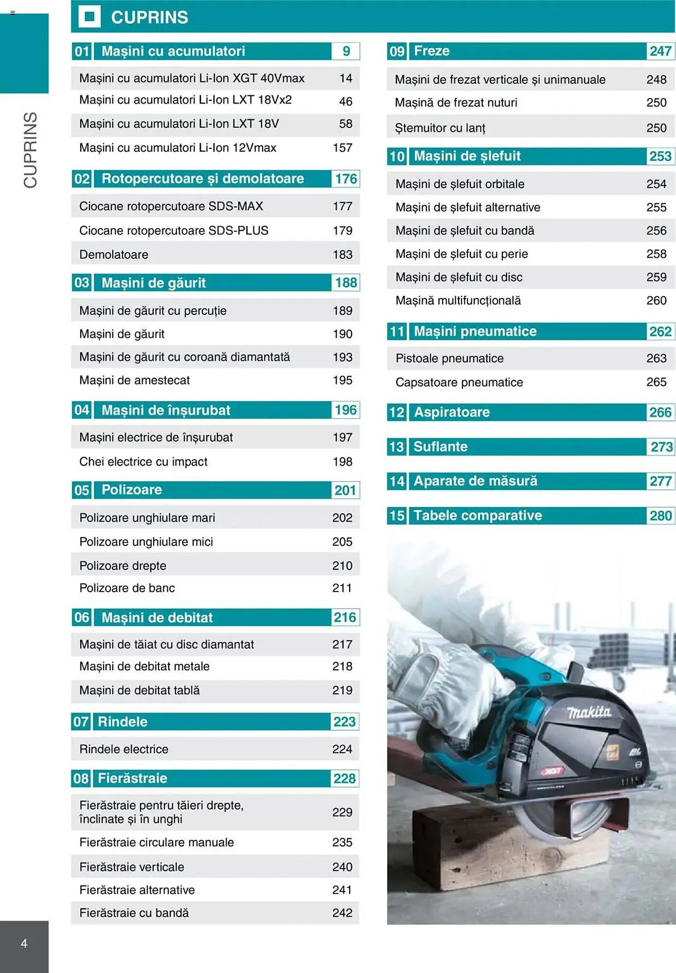 Catalog Catalog Makita de la 8 ianuarie până la 31 decembrie 2025 - Revista Pagina 4