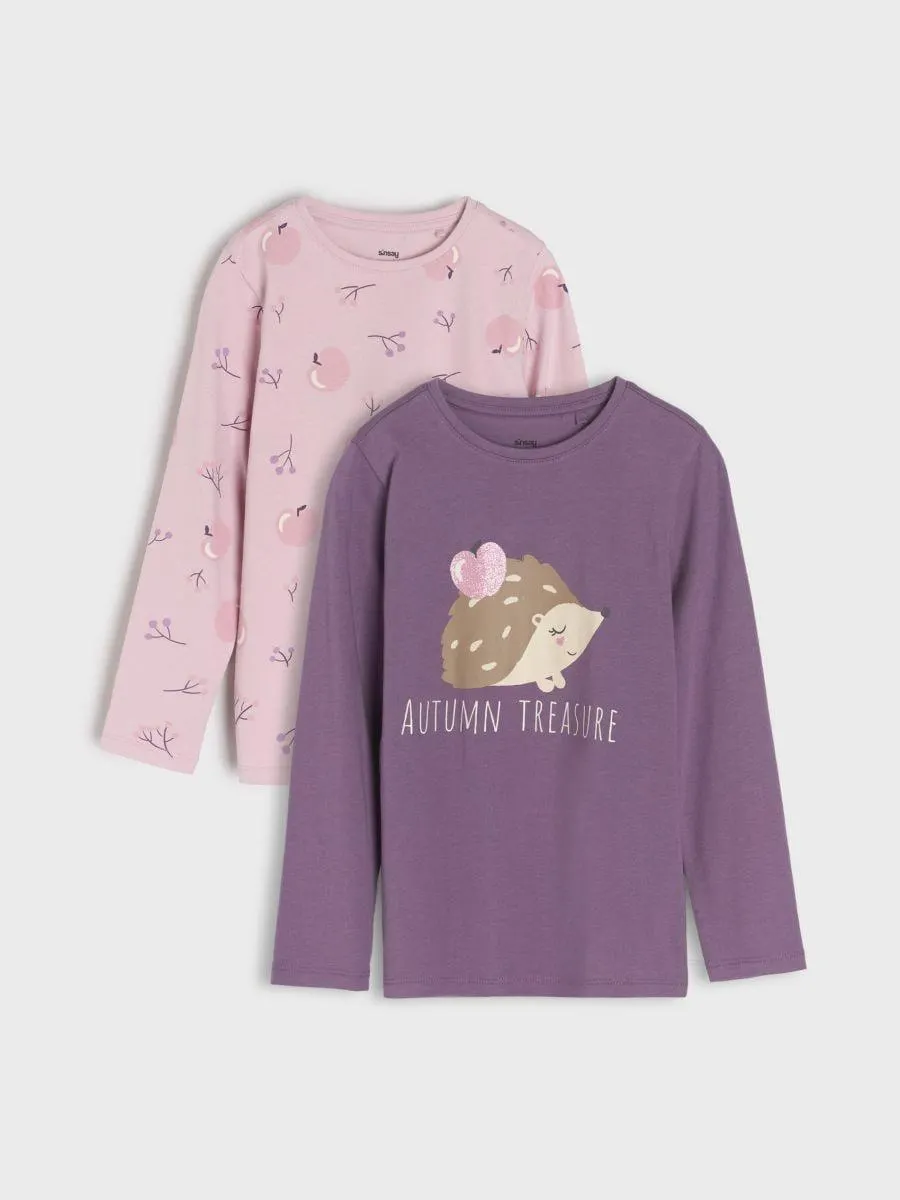 Tricou cu mânecă lungă 2 pack