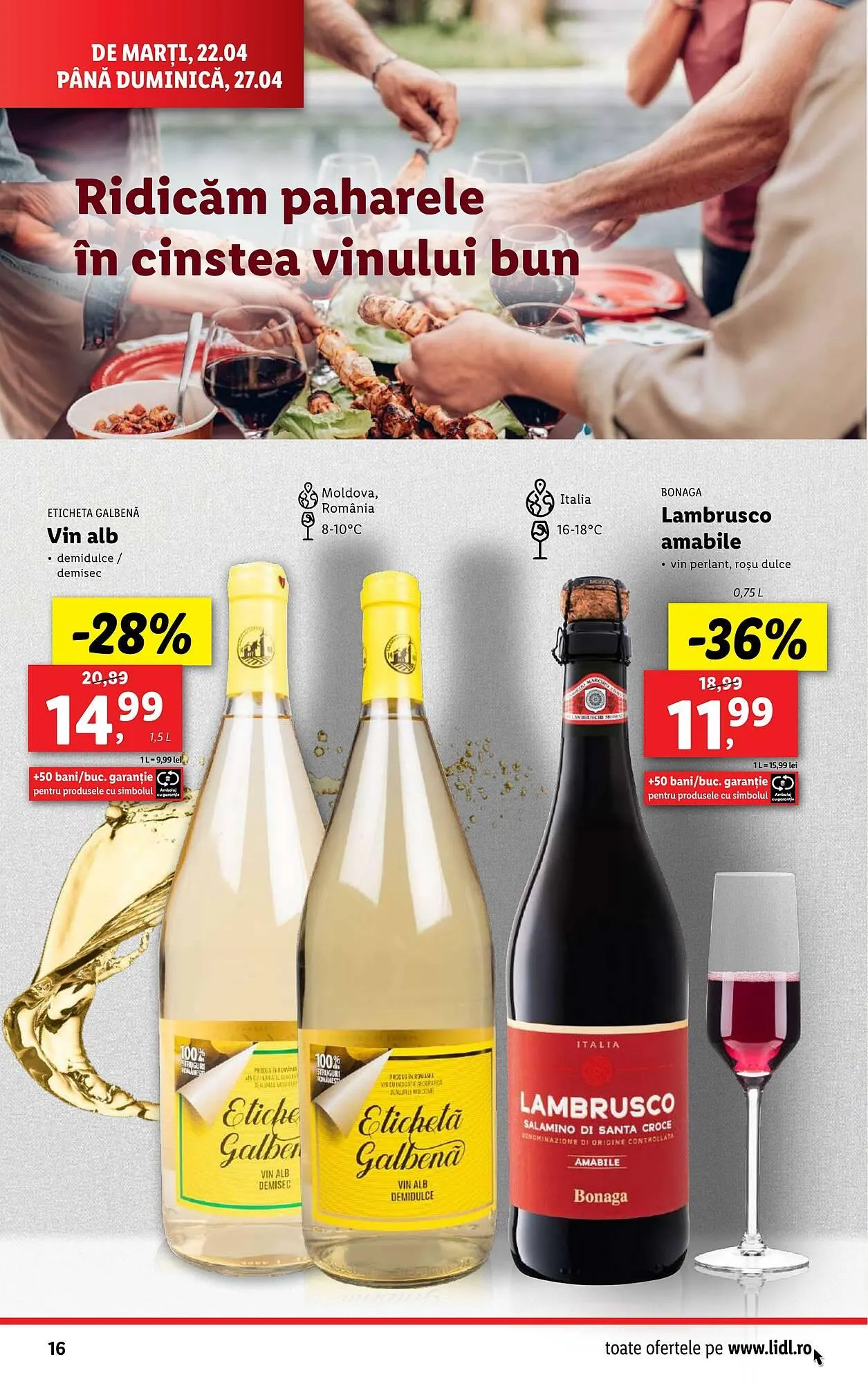 Catalog Catalog Lidl de la 22 aprilie până la 27 aprilie 2025 - Revista Pagina 16