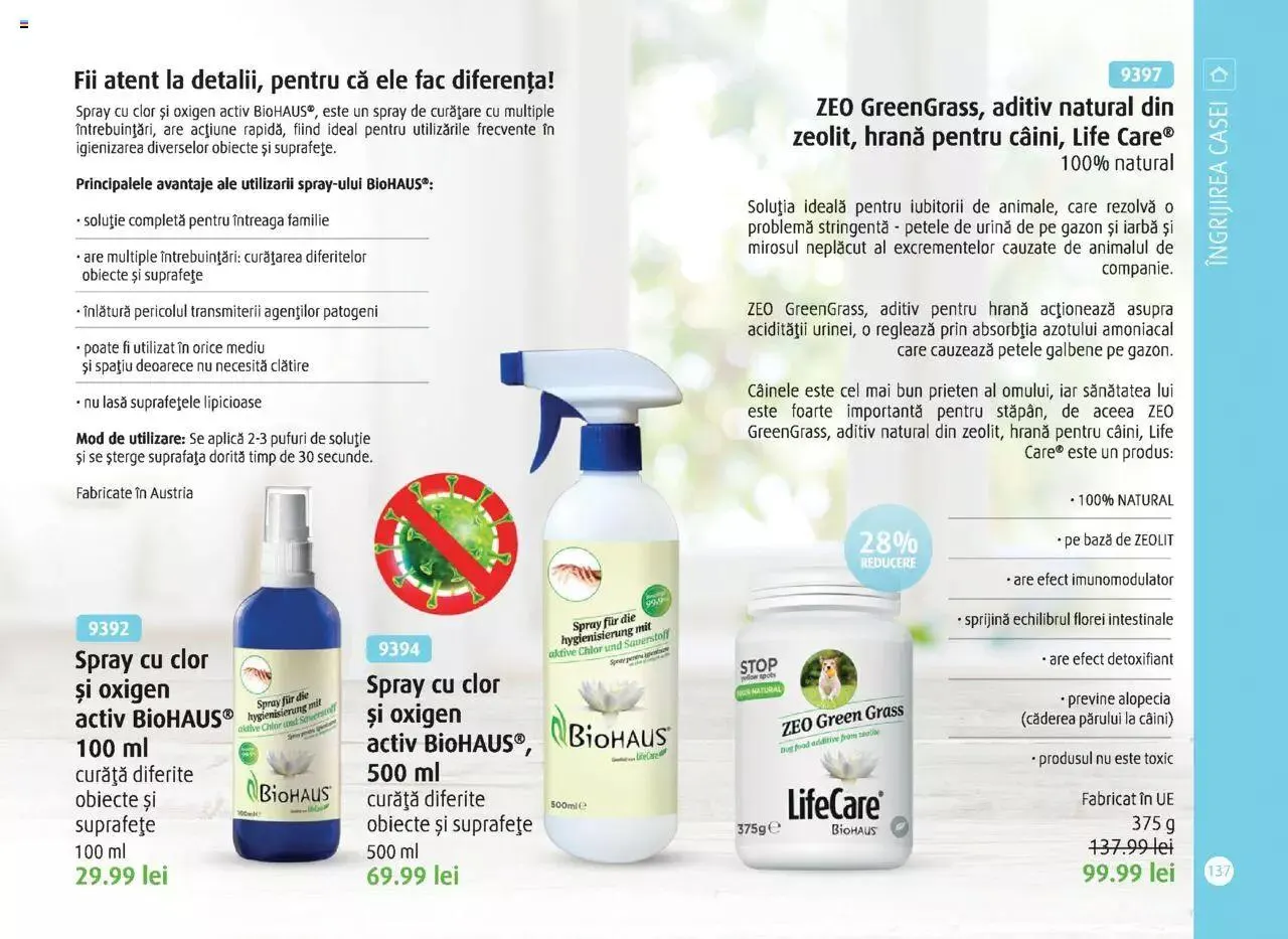 Catalog Catalog Life Care primavara-vara 2023 de la 1 martie până la 31 decembrie 2023 - Revista Pagina 139