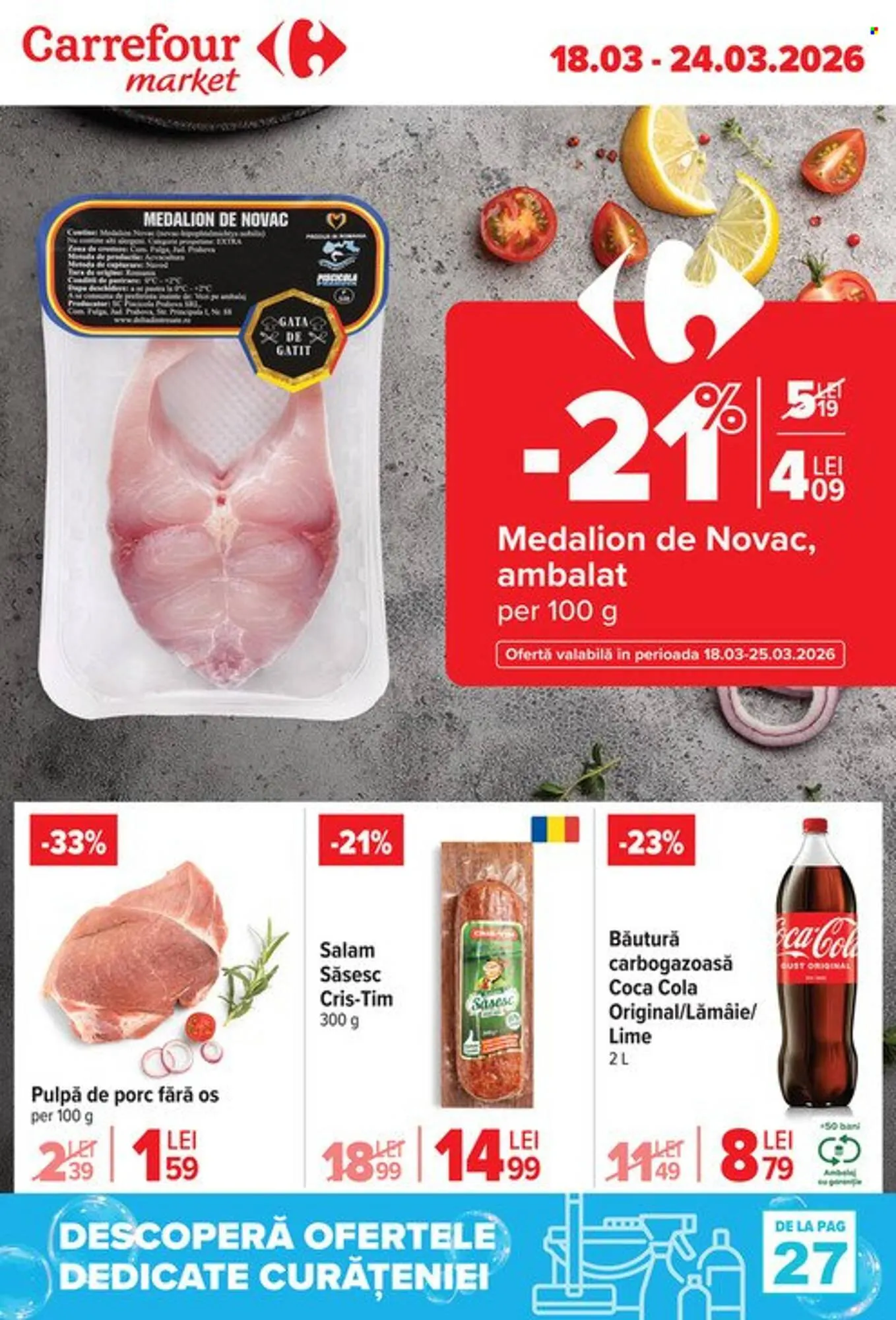 Catalog Catalog Carrefour Market de la 18 martie până la 24 martie 2026 - Revista Pagina 1