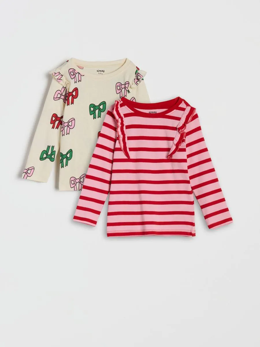 Tricou cu mânecă lungă 2 pack