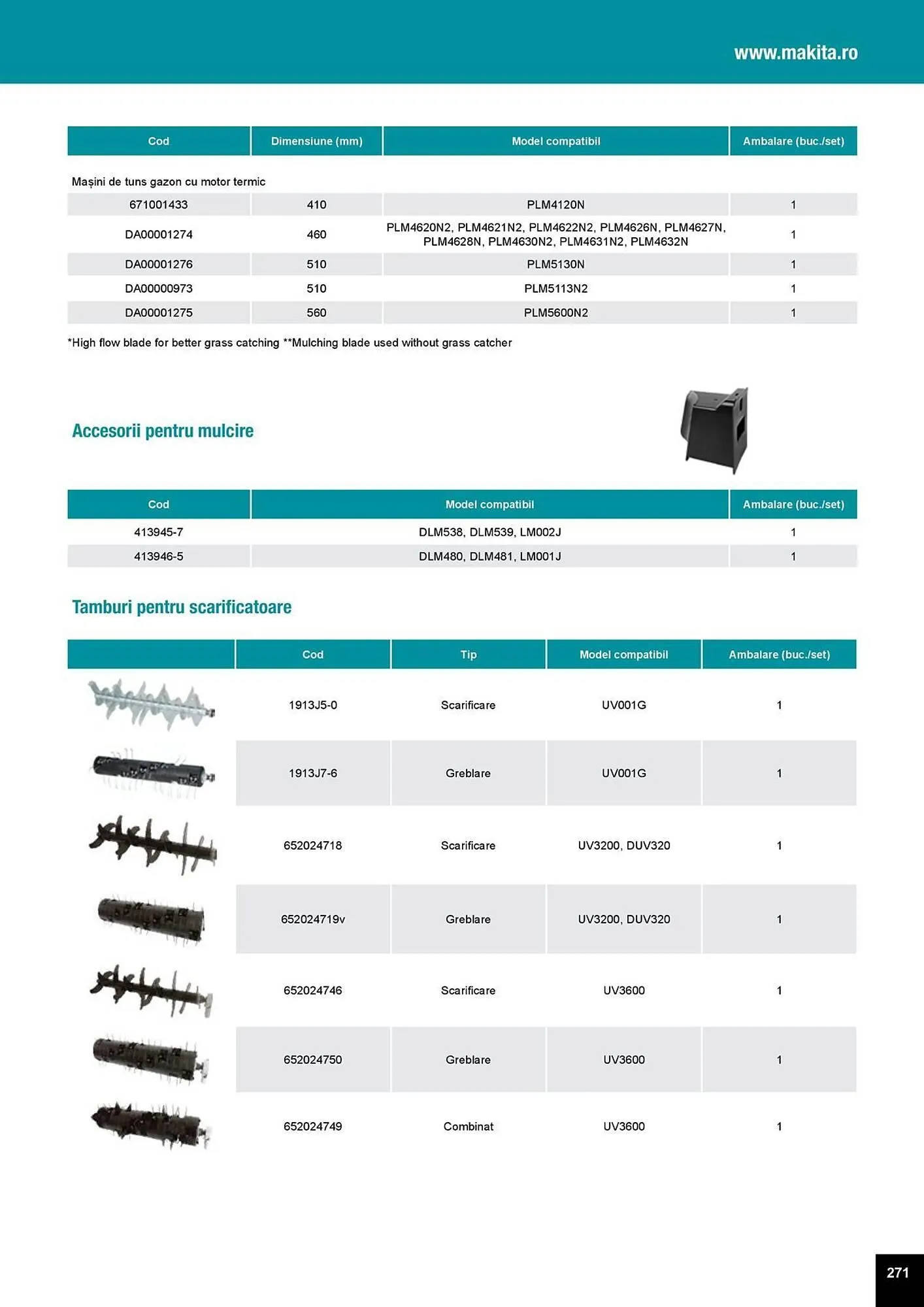 Catalog Catalog Makita de la 1 aprilie până la 31 decembrie 2025 - Revista Pagina 271