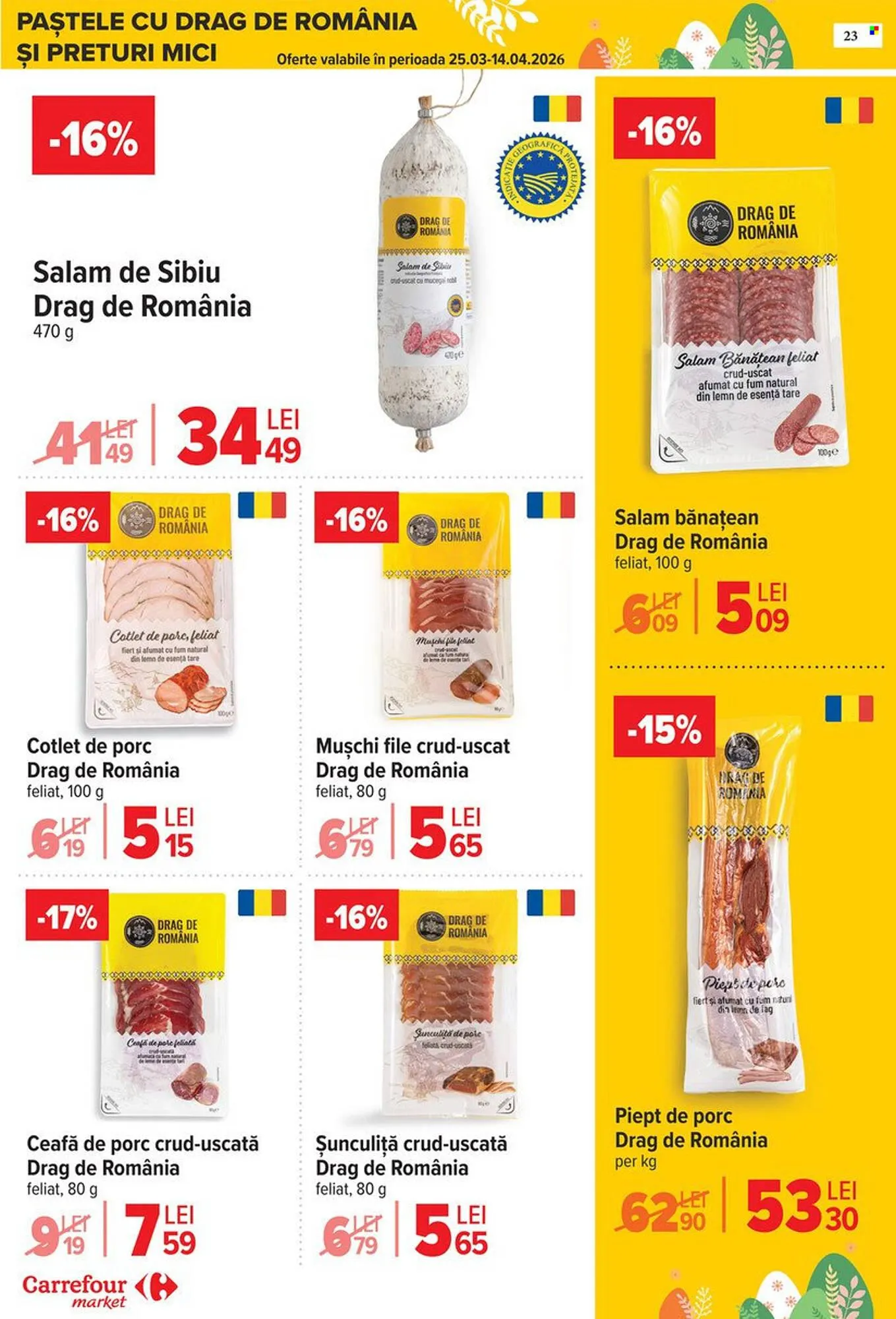 Catalog Catalog Carrefour Market de la 25 martie până la 5 aprilie 2026 - Revista Pagina 27