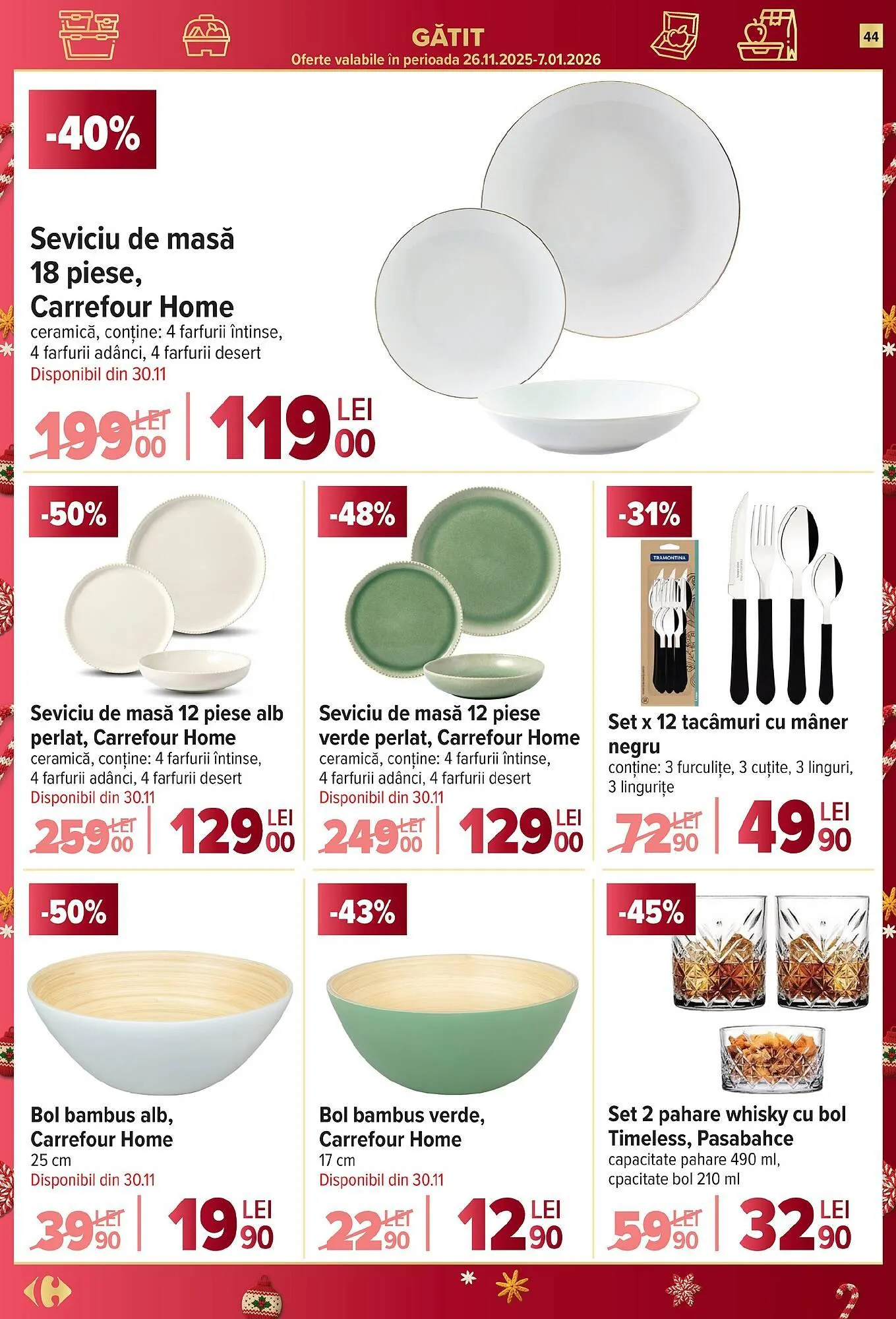 Catalog Catalog Carrefour de la 26 noiembrie până la 2 decembrie 2025 - Revista Pagina 44