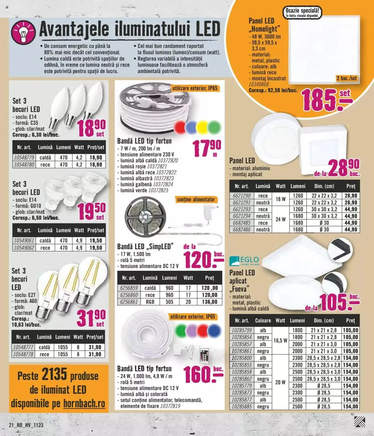 Catalog Catalog Hornbach de la 6 noiembrie până la 3 decembrie 2023 - Revista Pagina 21