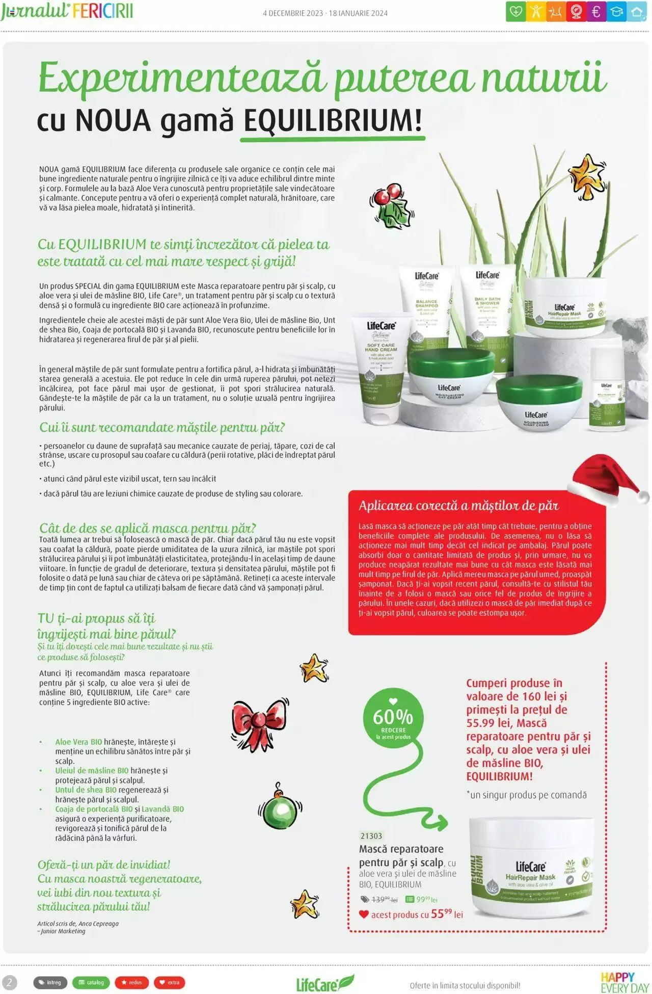 Catalog Life Care catalog - Jurnalul Fericirii Decembrie/Ianuarie de la 4 decembrie până la 18 ianuarie 2024 - Revista Pagina 2