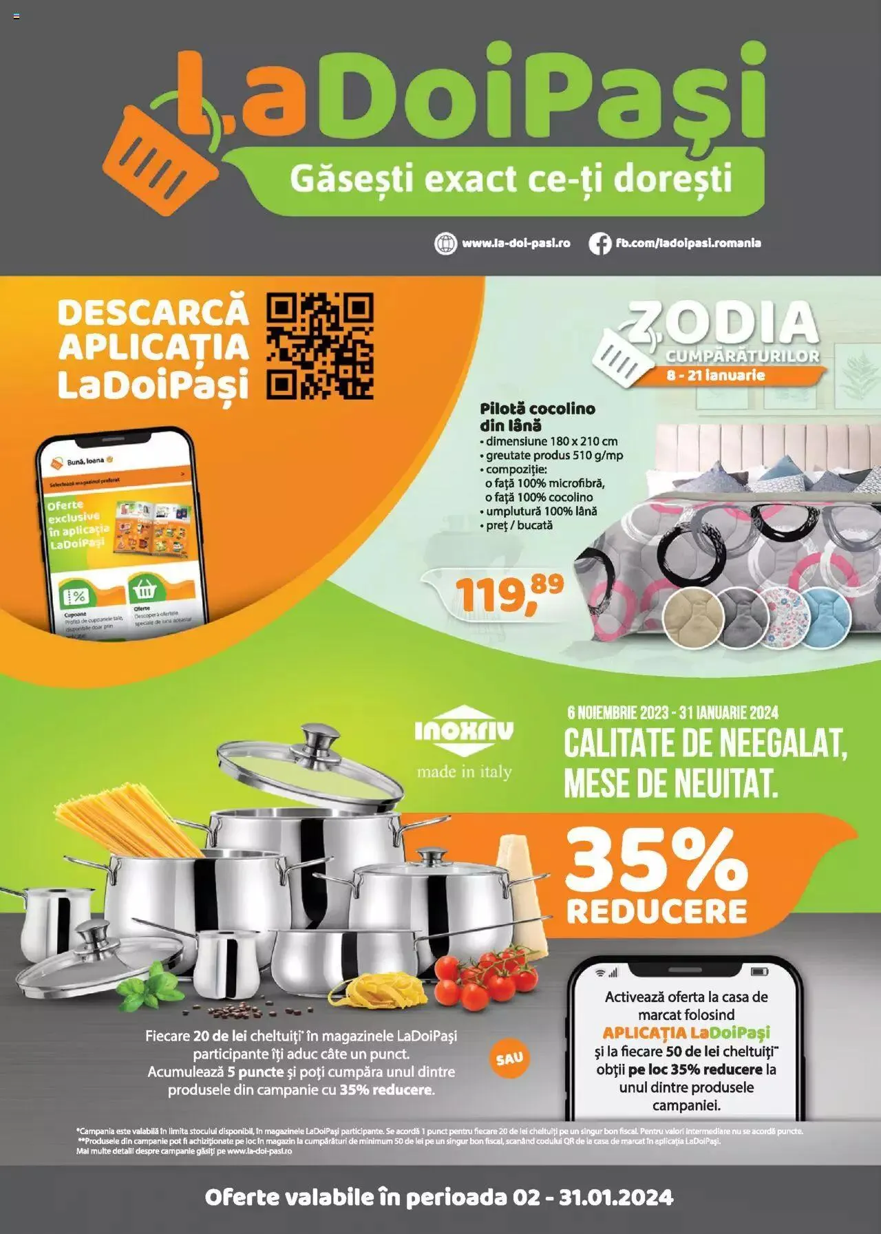 Catalog Catalog LaDoiPași de la 2 ianuarie până la 31 ianuarie 2024 - Revista Pagina 