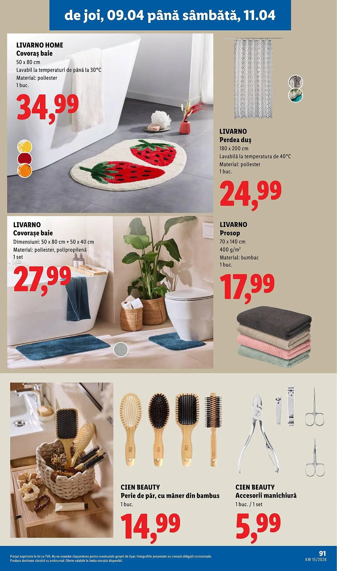 Catalog Catalog Lidl de la 6 aprilie până la 11 aprilie 2026 - Revista Pagina 91