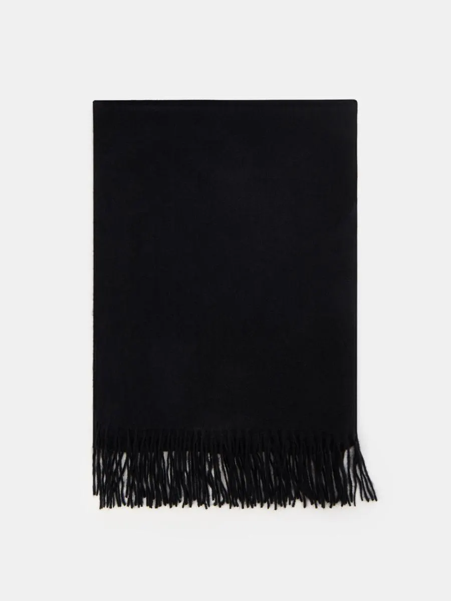 Șal uni cu franjuri