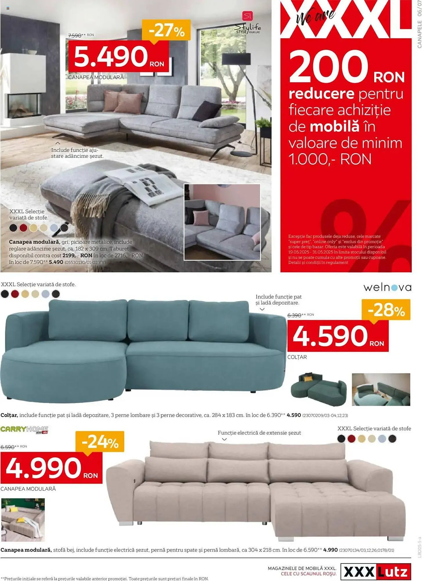 Catalog Catalog XXXLutz de la 5 mai până la 1 iunie 2025 - Revista Pagina 7