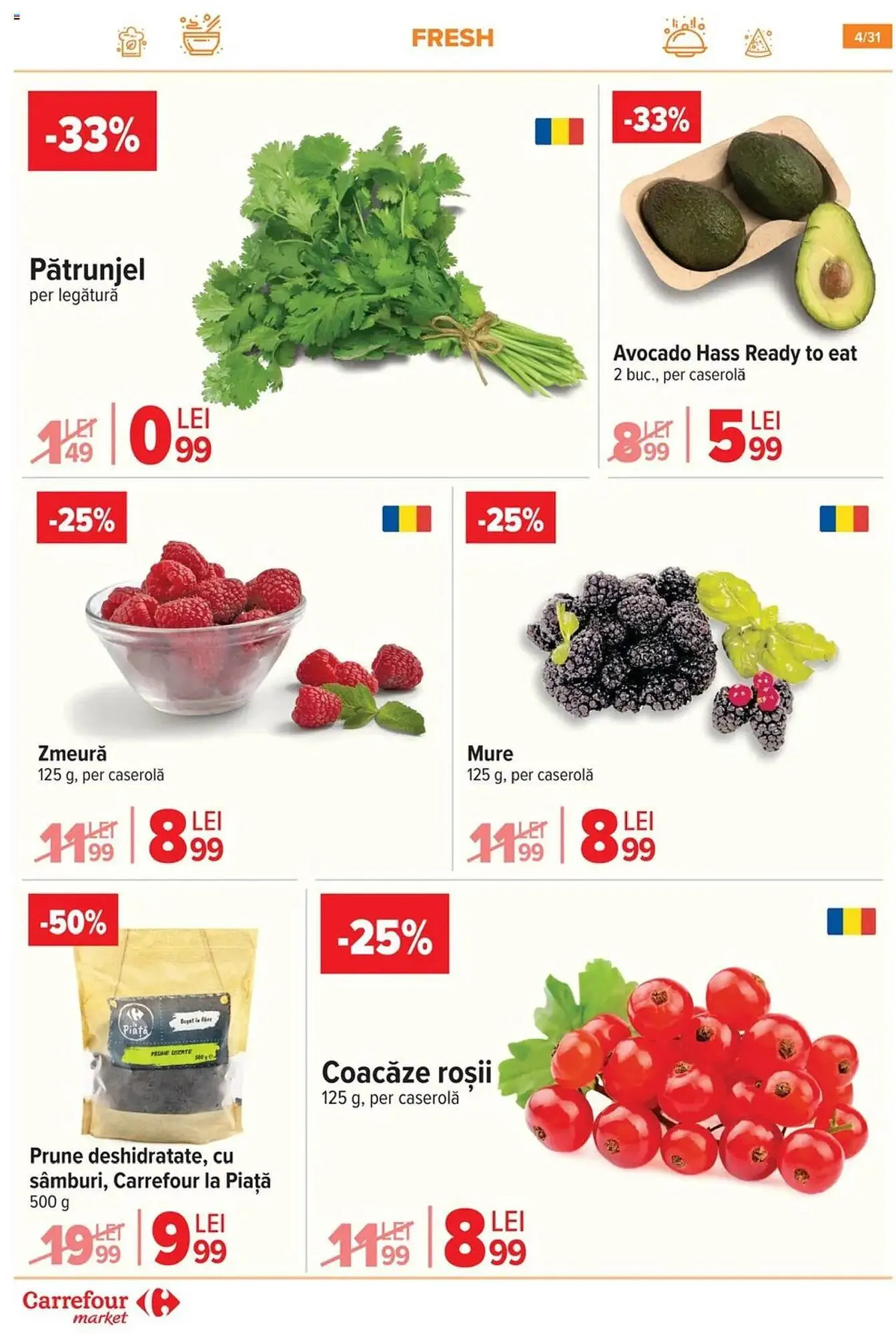 Catalog Catalog Carrefour Market de la 2 iulie până la 8 iulie 2025 - Revista Pagina 4