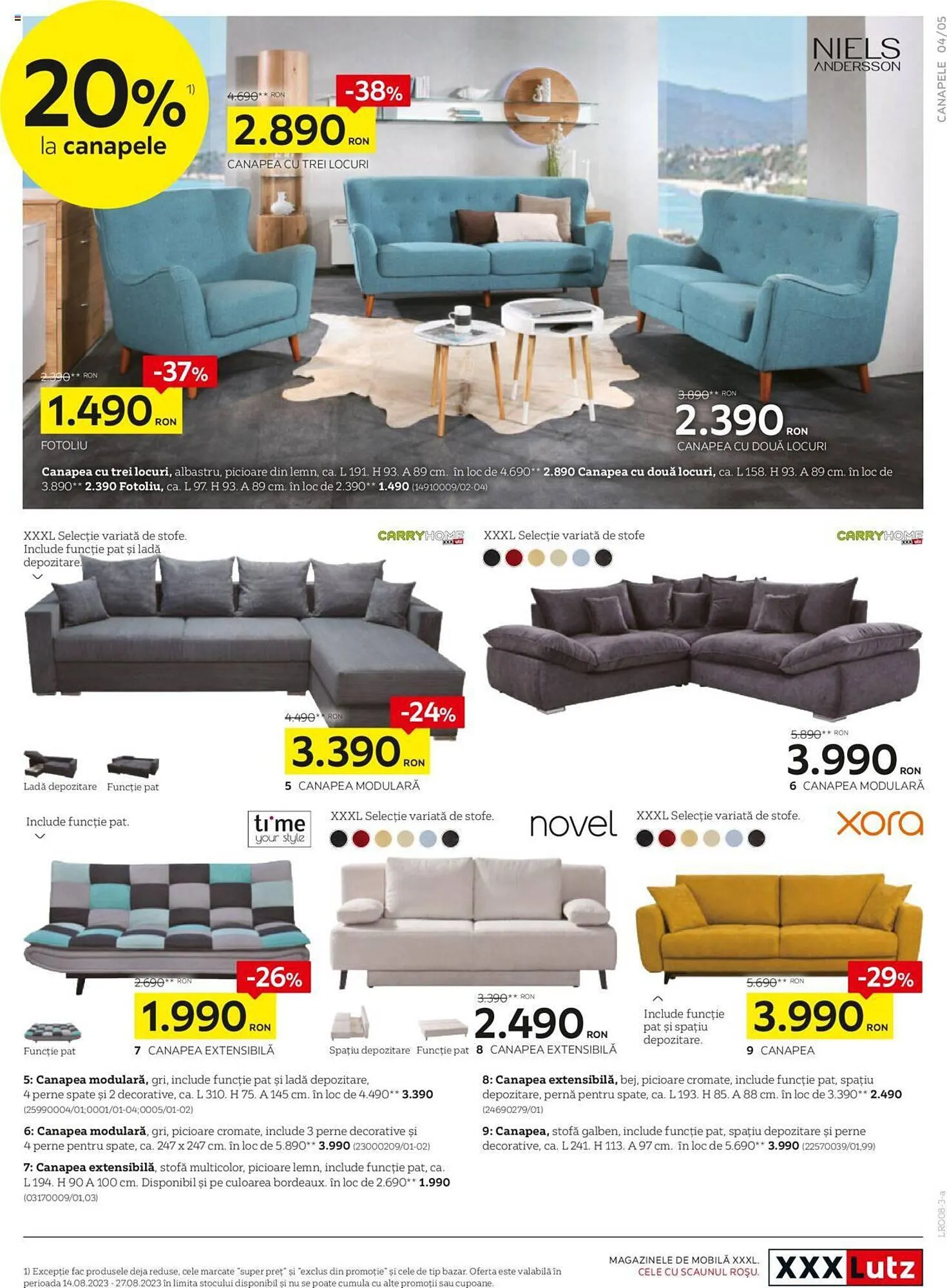 Catalog XXXLutz catalog de la 1 august până la 31 august 2023 - Revista Pagina 5