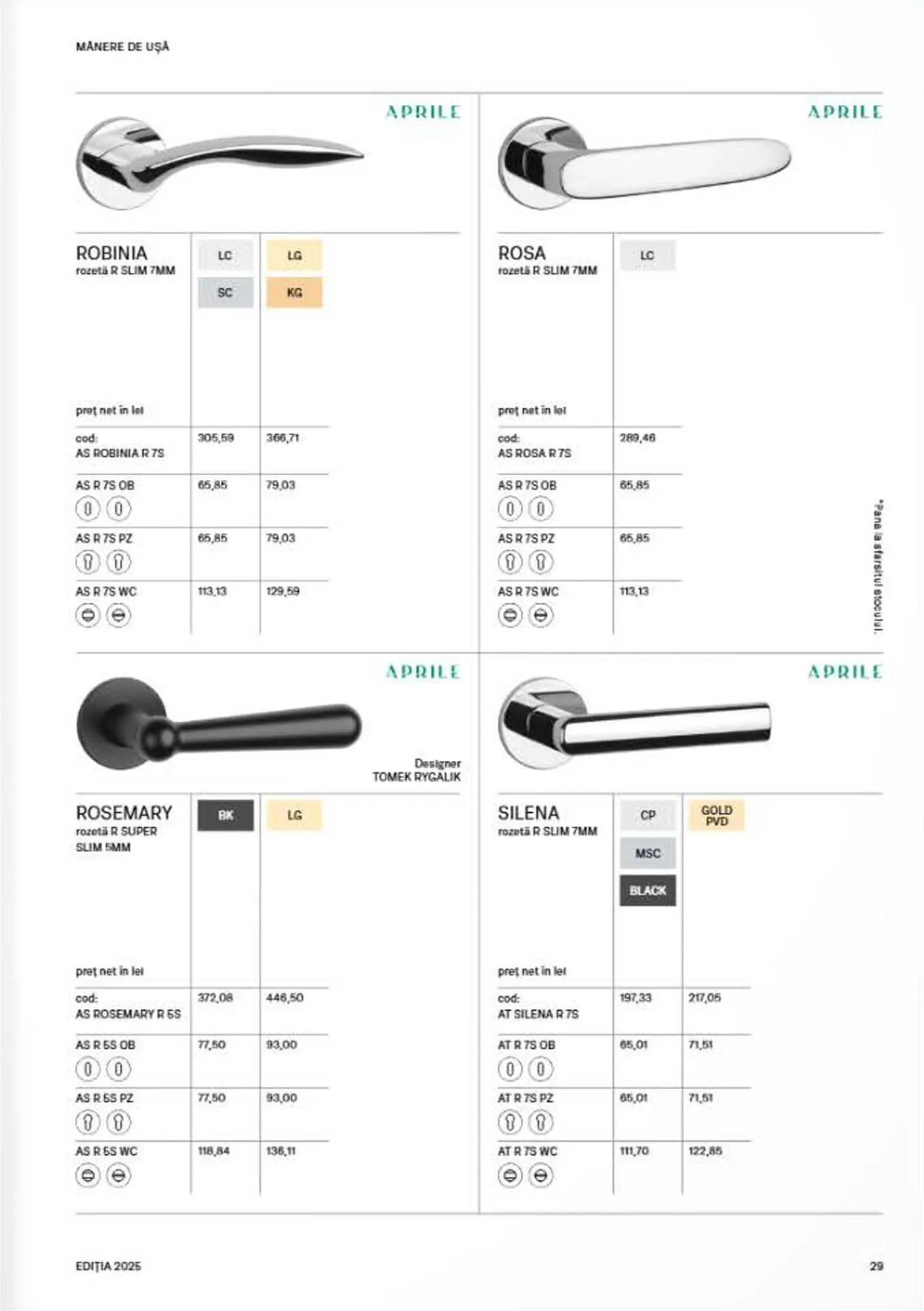Catalog Catalog Proges de la 8 septembrie până la 31 decembrie 2025 - Revista Pagina 31