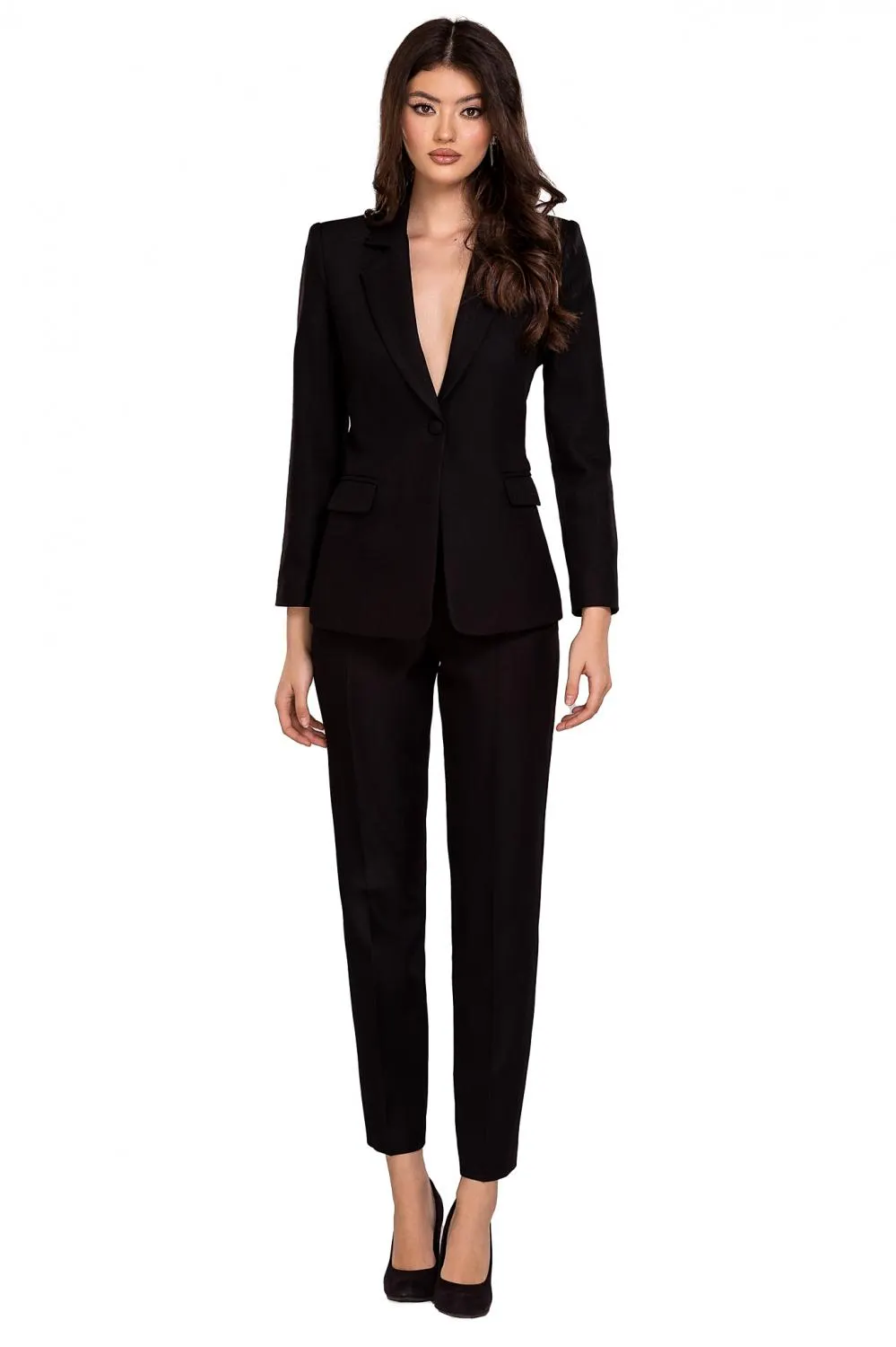 Pantaloni negri conici