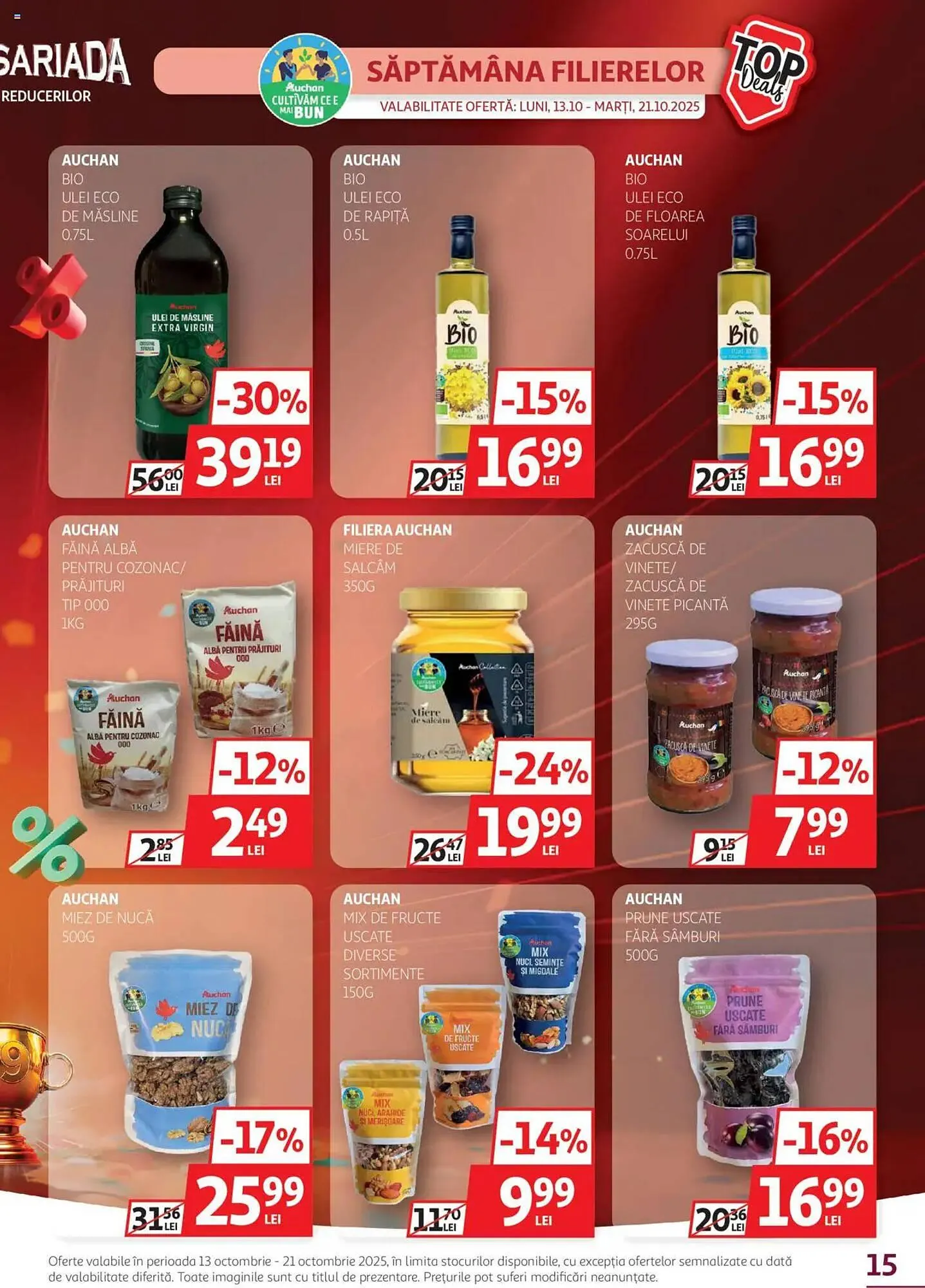 Catalog Catalog Auchan de la 12 octombrie până la 21 octombrie 2025 - Revista Pagina 15