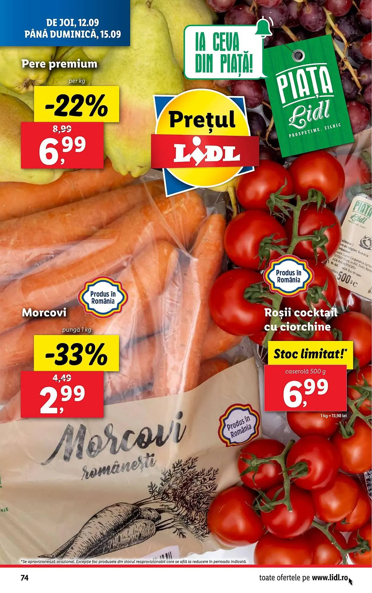 Catalog Catalog Lidl de la 9 septembrie până la 15 septembrie 2024 - Revista Pagina 74