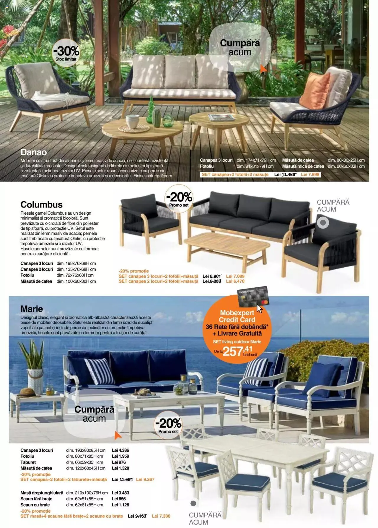 Catalog Mobexpert catalog - Terasă și Grădină 2023 de la 10 aprilie până la 30 septembrie 2023 - Revista Pagina 10